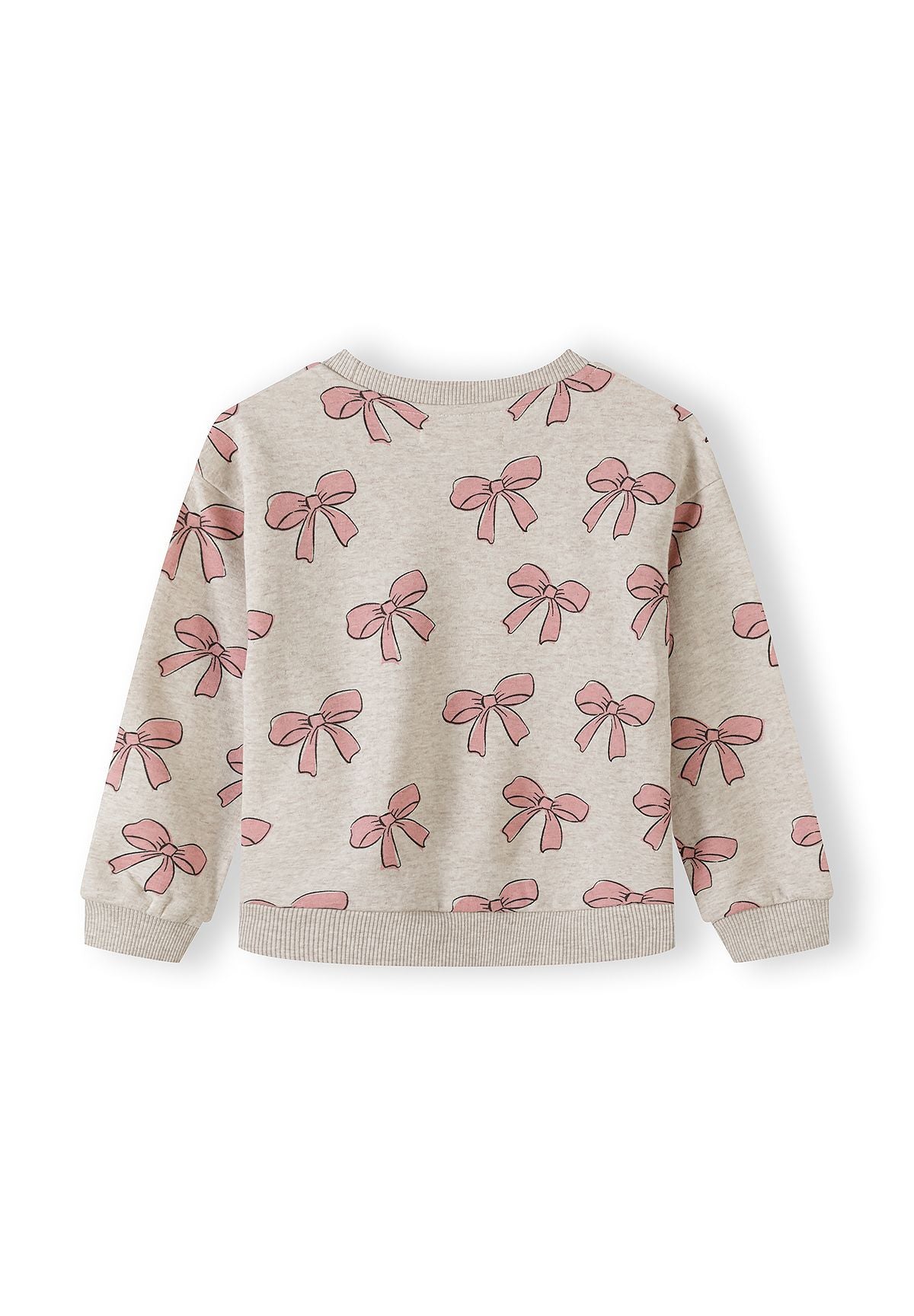 Sweatshirt 2-Pack, Bunny & Bow Print, Pink Beige - 5