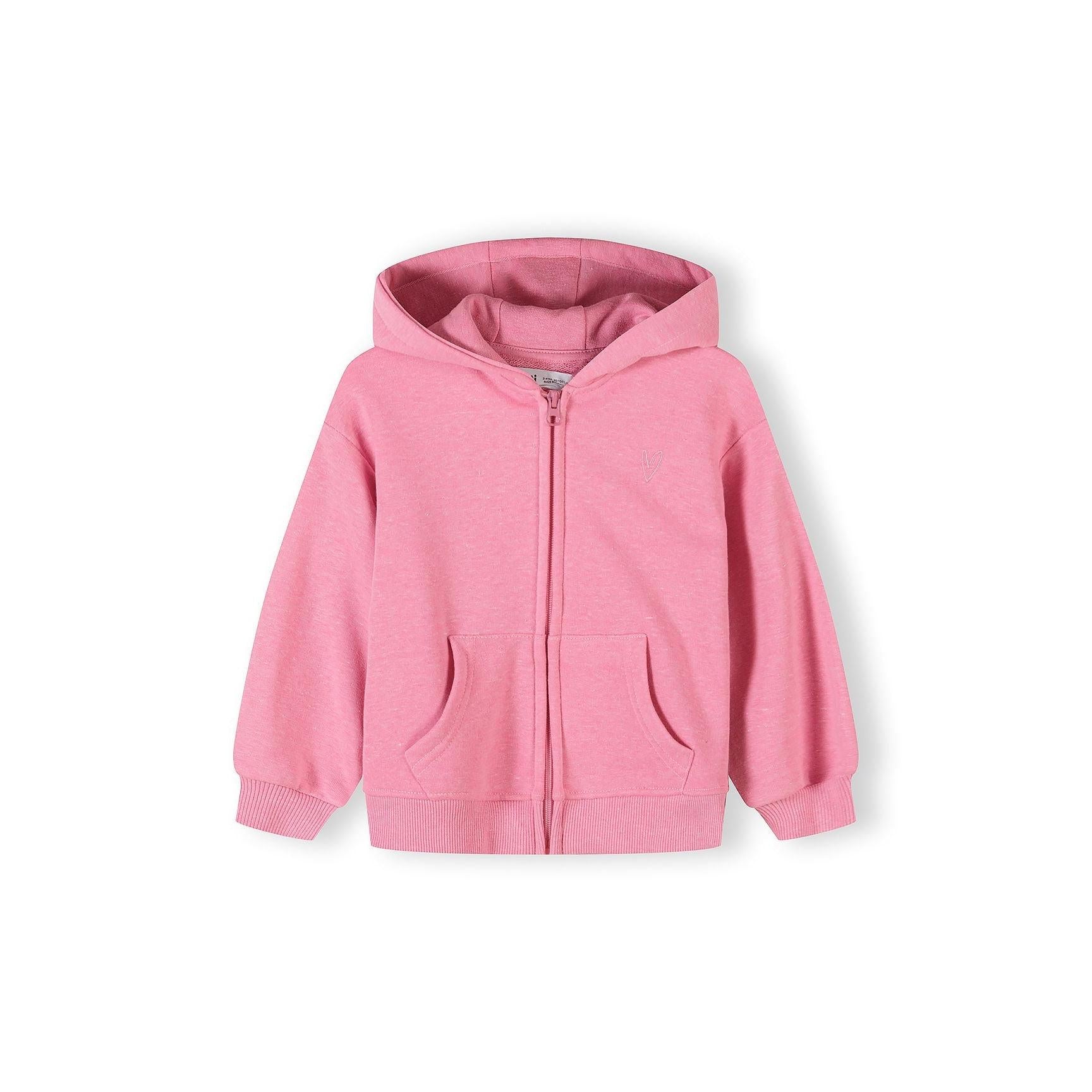 Grey zip-up hoodie shown individually on white background, displaying full front view with hood, zip closure and kangaroo pocket