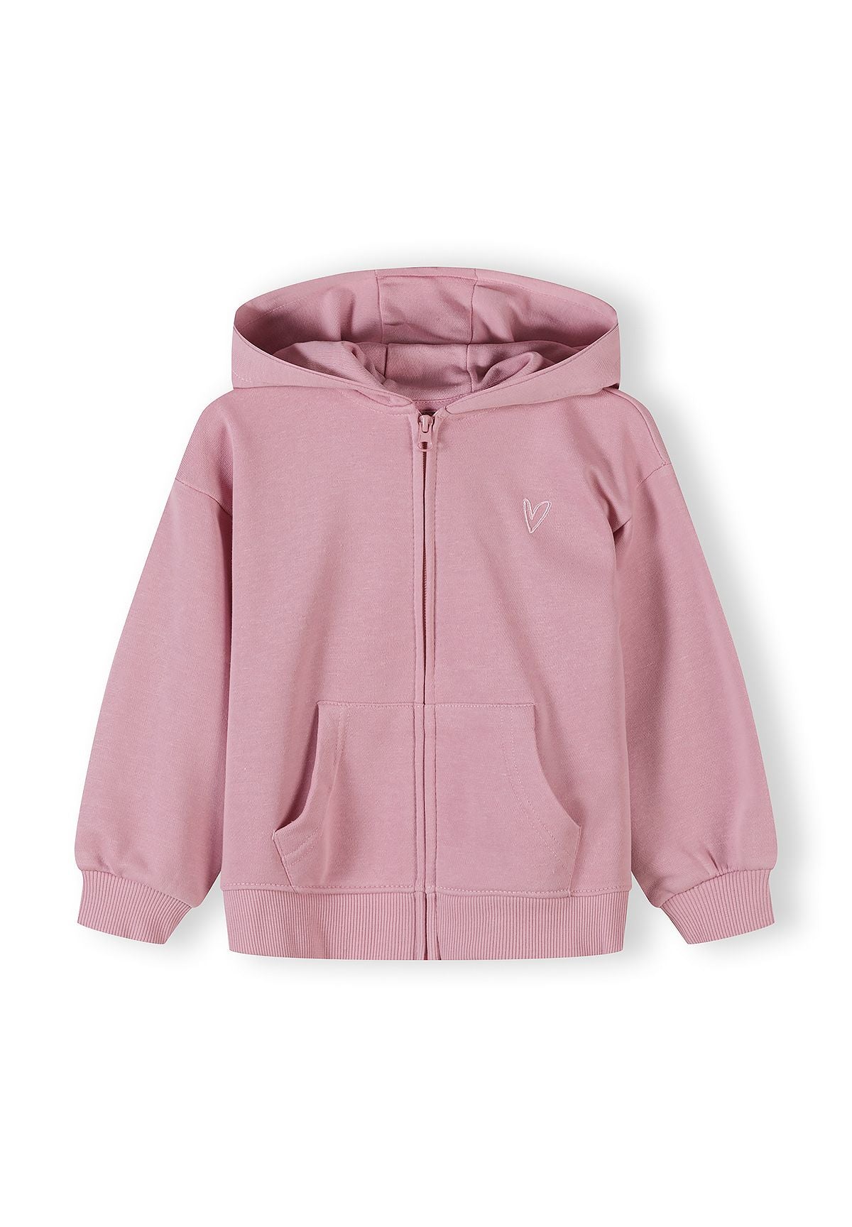 Zip-Up Hoodies 2-Pack, Pink & Blue, Heart Badge - 4