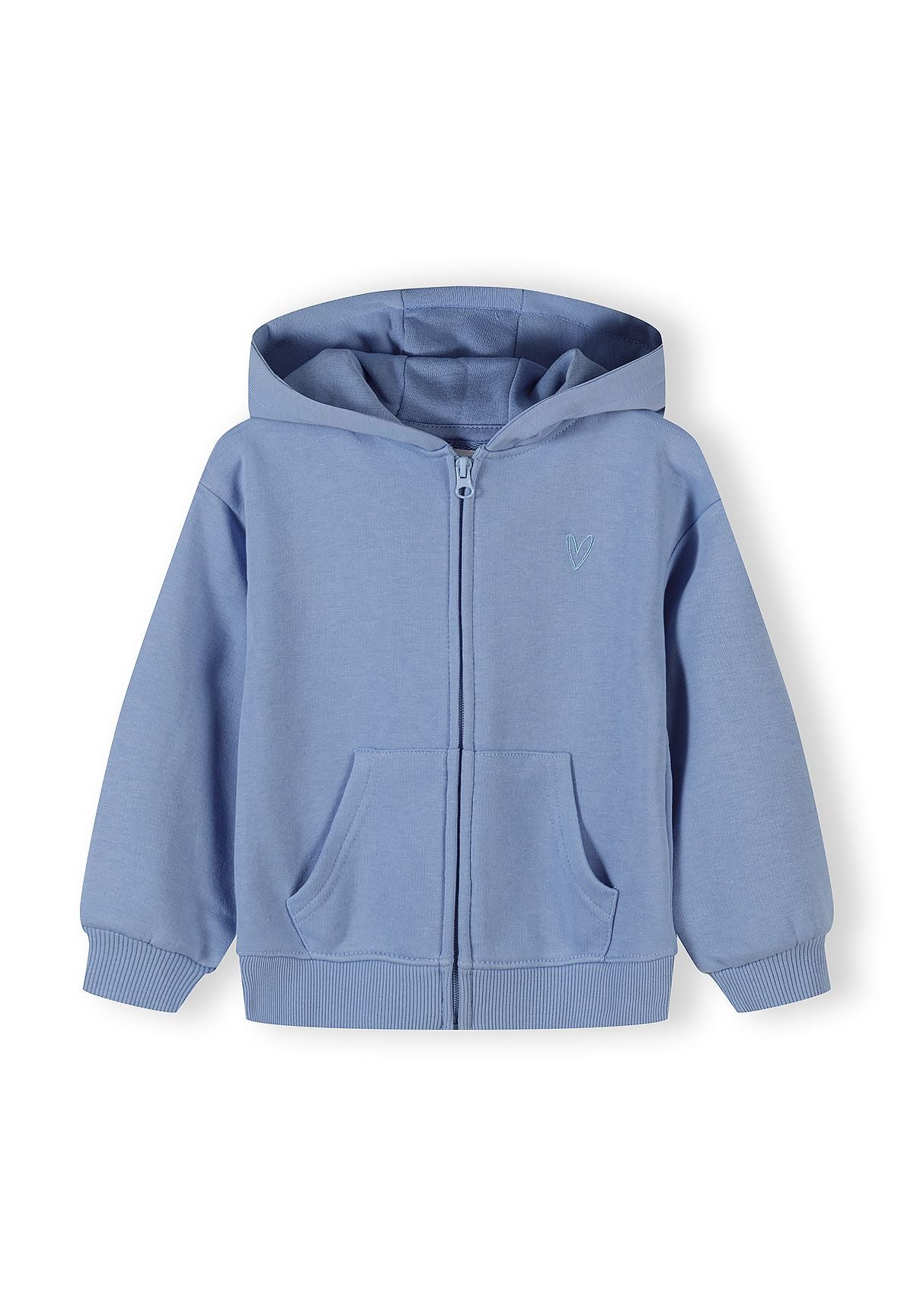 Zip-Up Hoodies 2-Pack, Pink & Blue, Heart Badge - 2