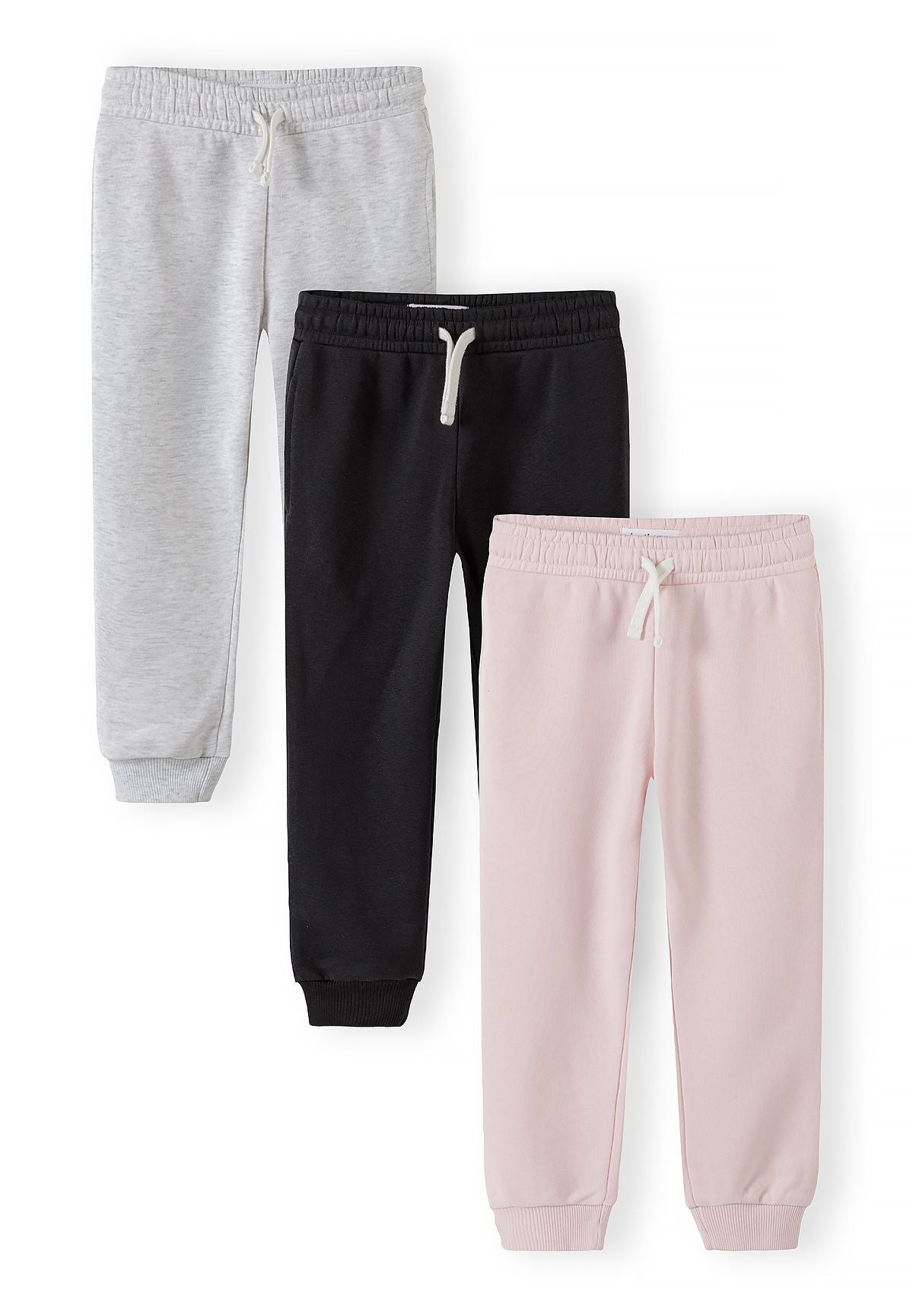 Joggers 3-Pack, Grey Black Light Pink - 1