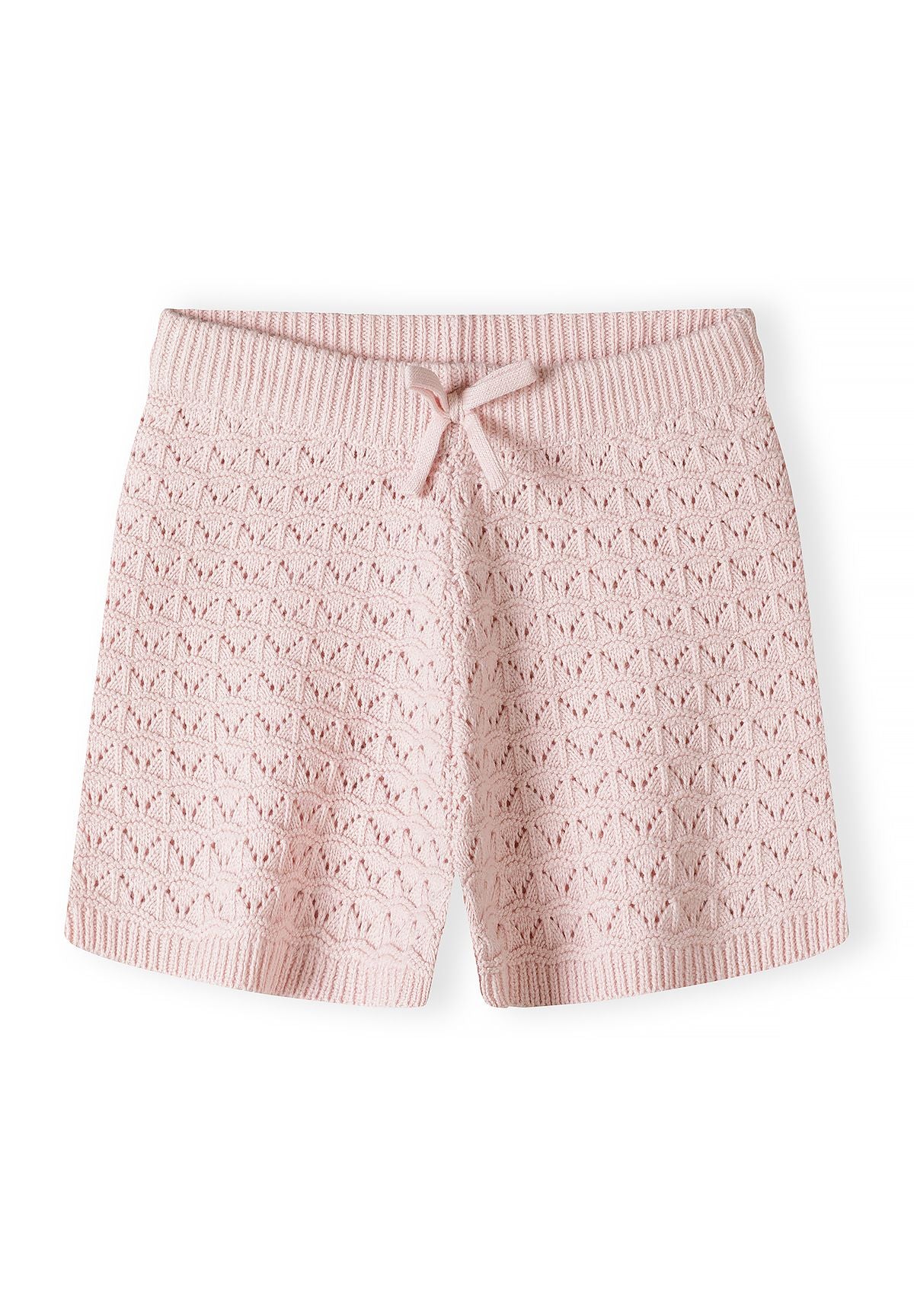 Pointelle Knit Set, Blush Pink, Button Front - 5