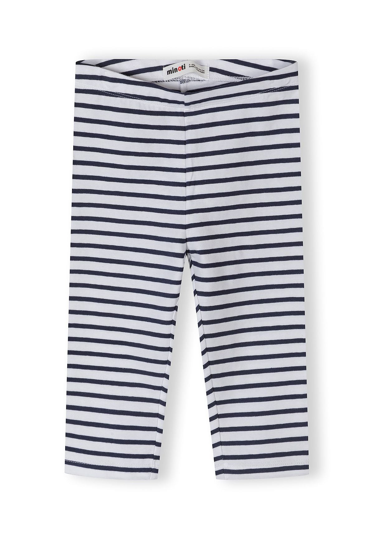Capri Leggings 3-Pack, Hearts & Stripes, Red Navy Pink - 2