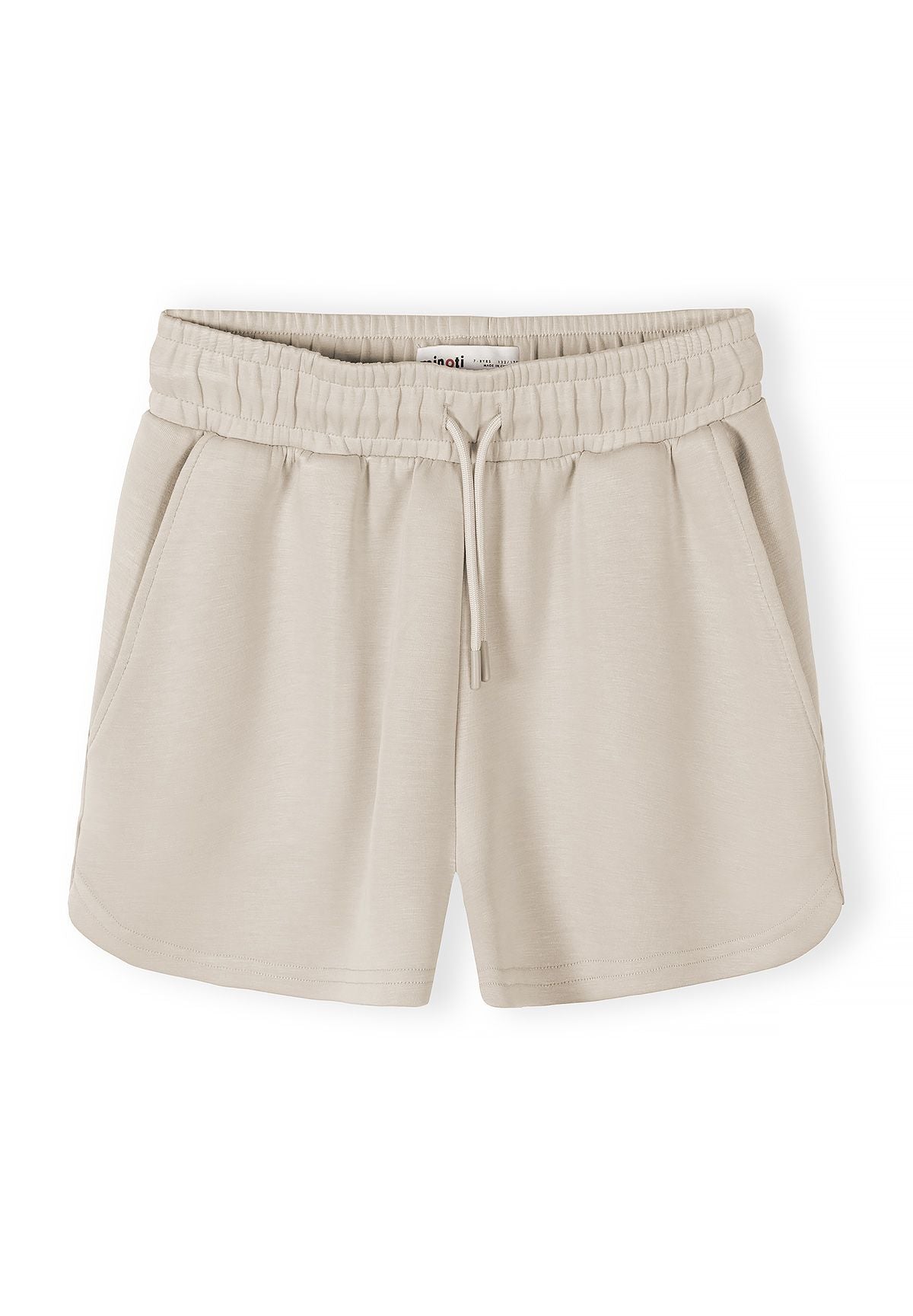 Cropped Sweatshirt & Shorts Set, Beige - 5