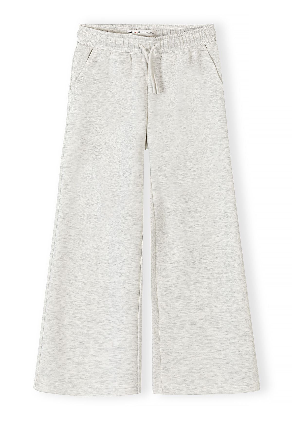 Wide Leg Joggers, Mottled Grey, Side Pockets - 2
