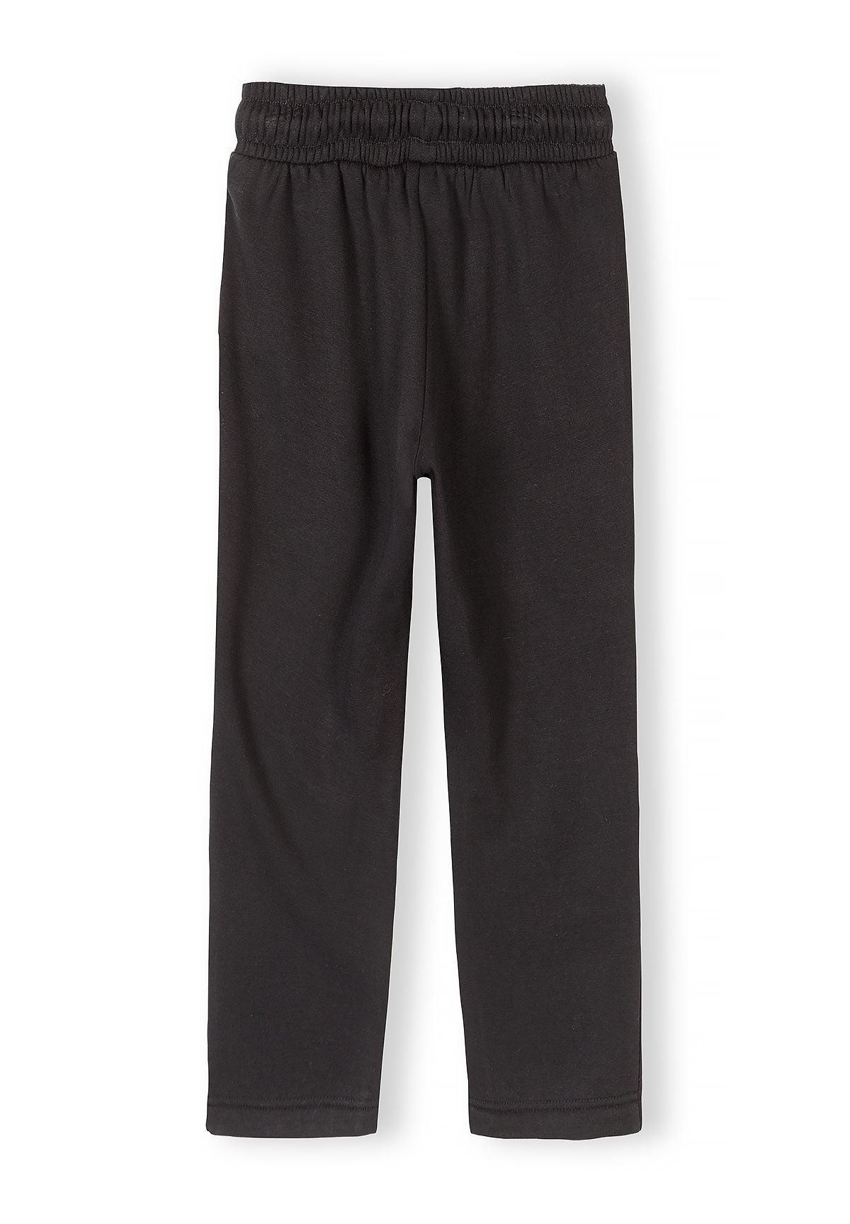 Wide Leg Joggers, Black, Side Pockets - 2