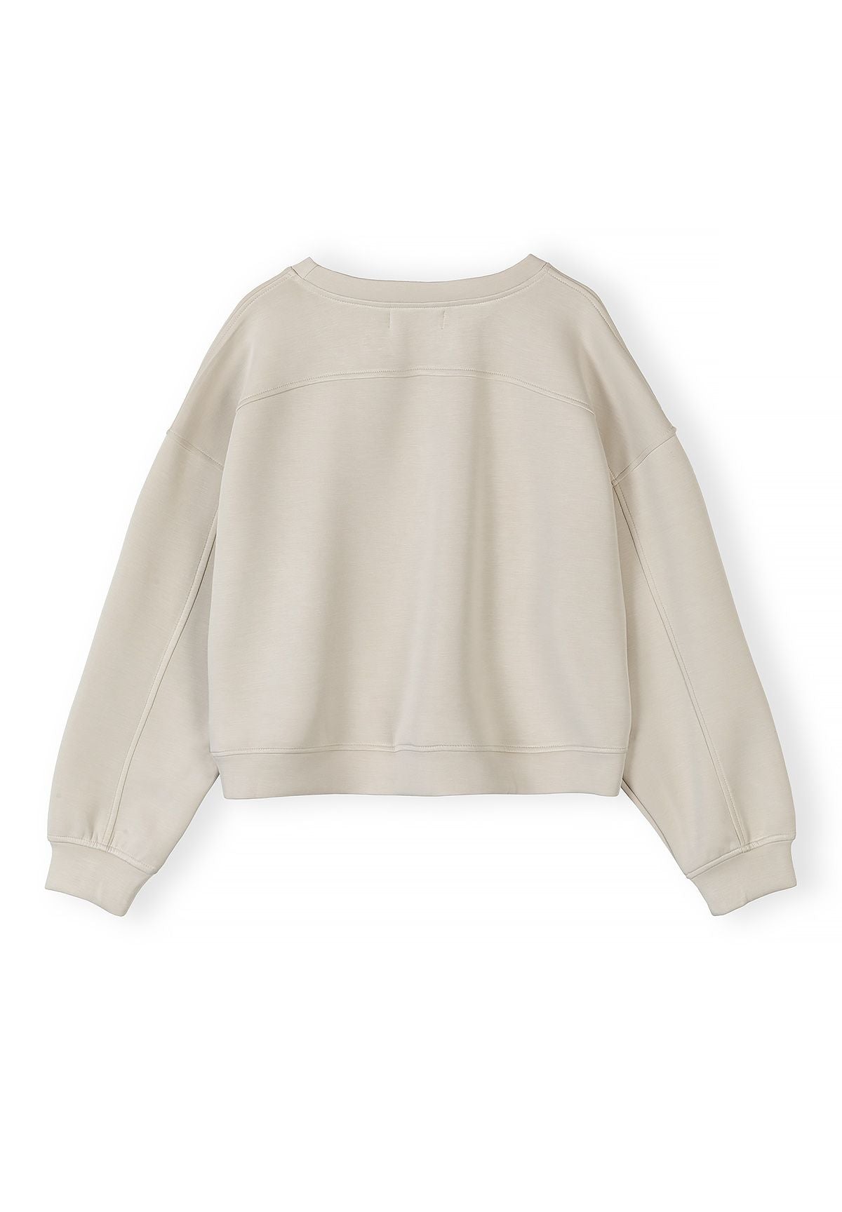 Sweatshirt and Shorts Set, Beige, Loungewear - 4