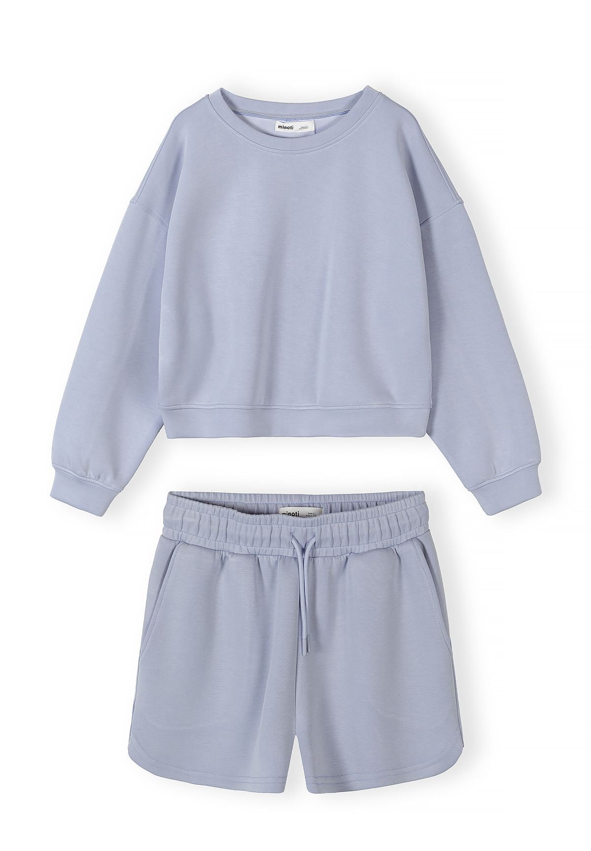 Sweatshirt & Shorts Set, Lavender Blue - 2