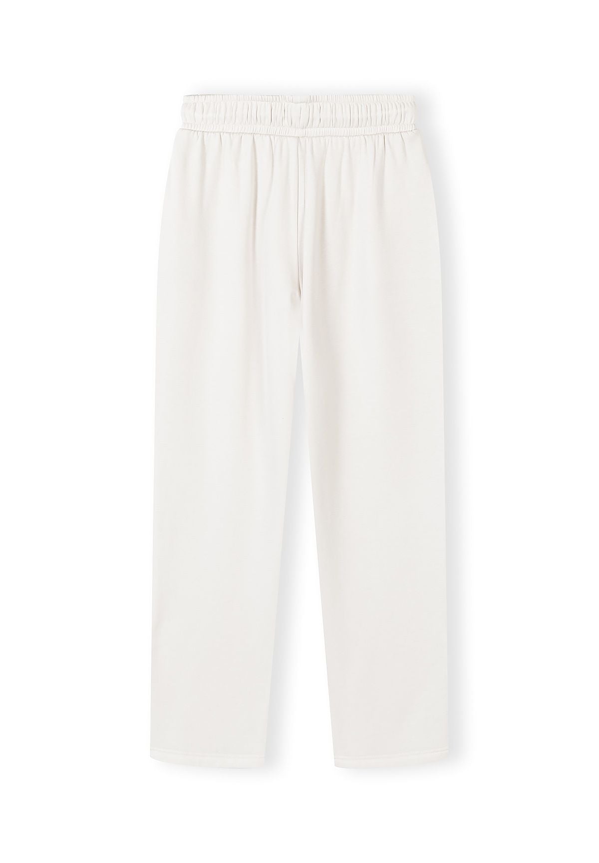 Wide Leg Joggers, Off White, Drawstring - 2