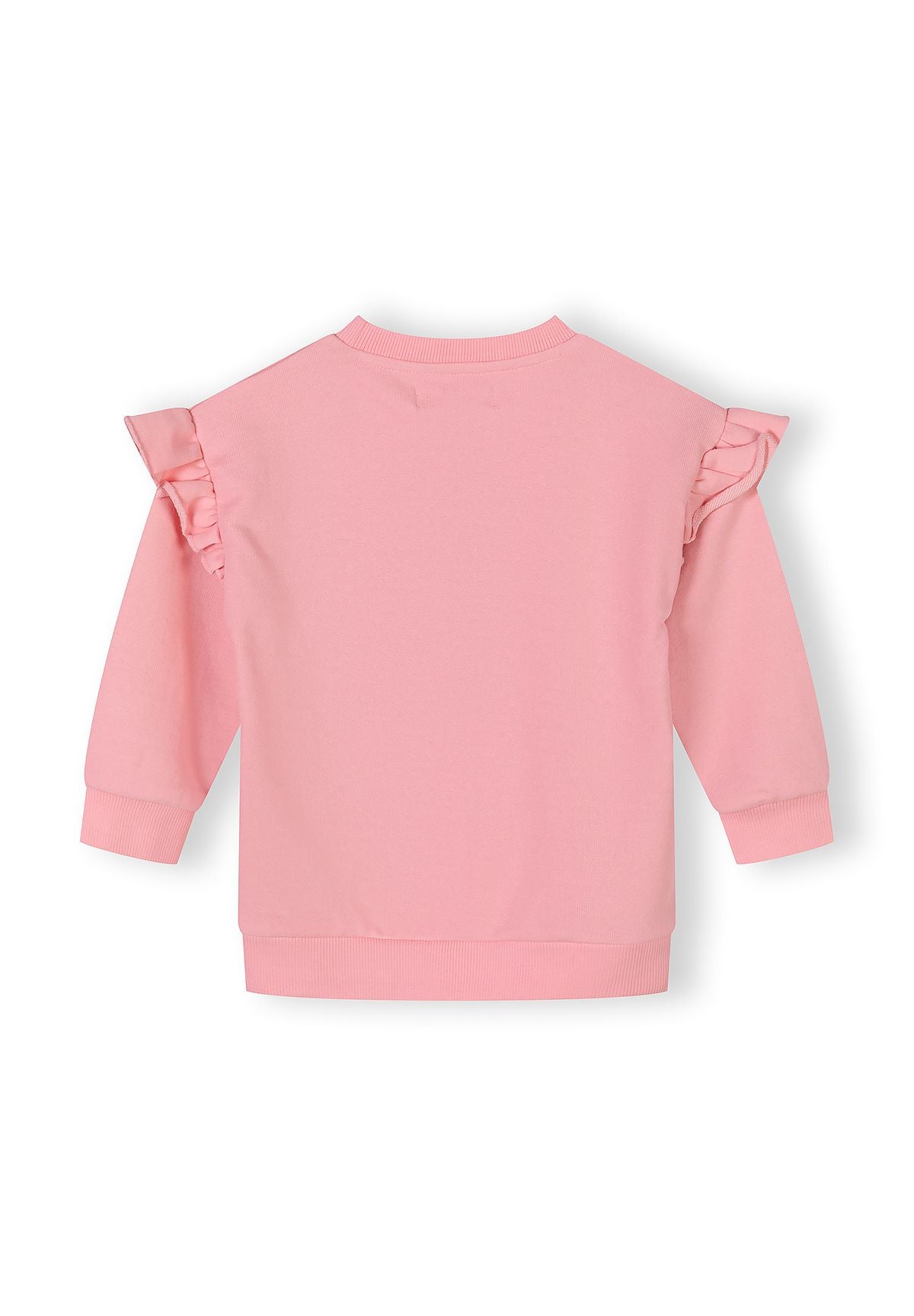 Frill Sleeve Tracksuit Set, Cherry Print, Pink - 5