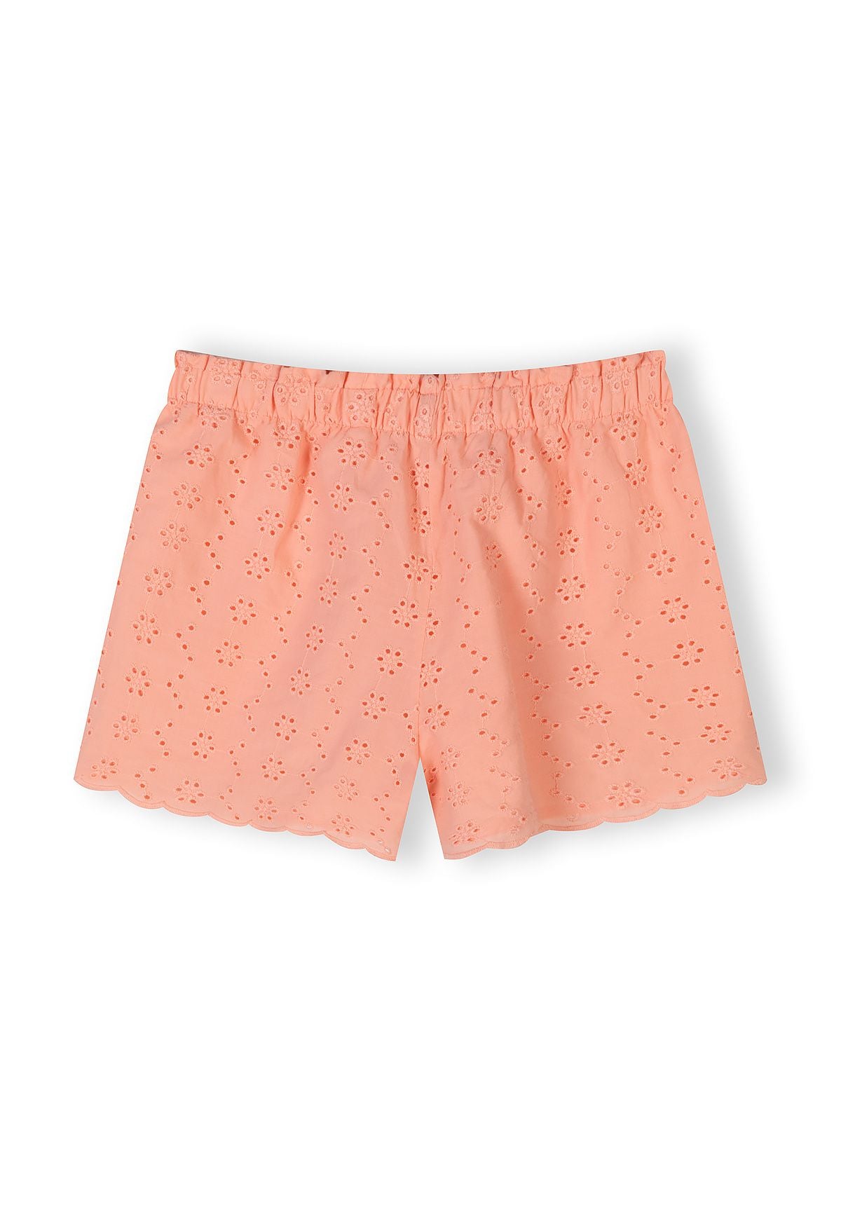 Broderie Top and Shorts Set, Apricot - 6