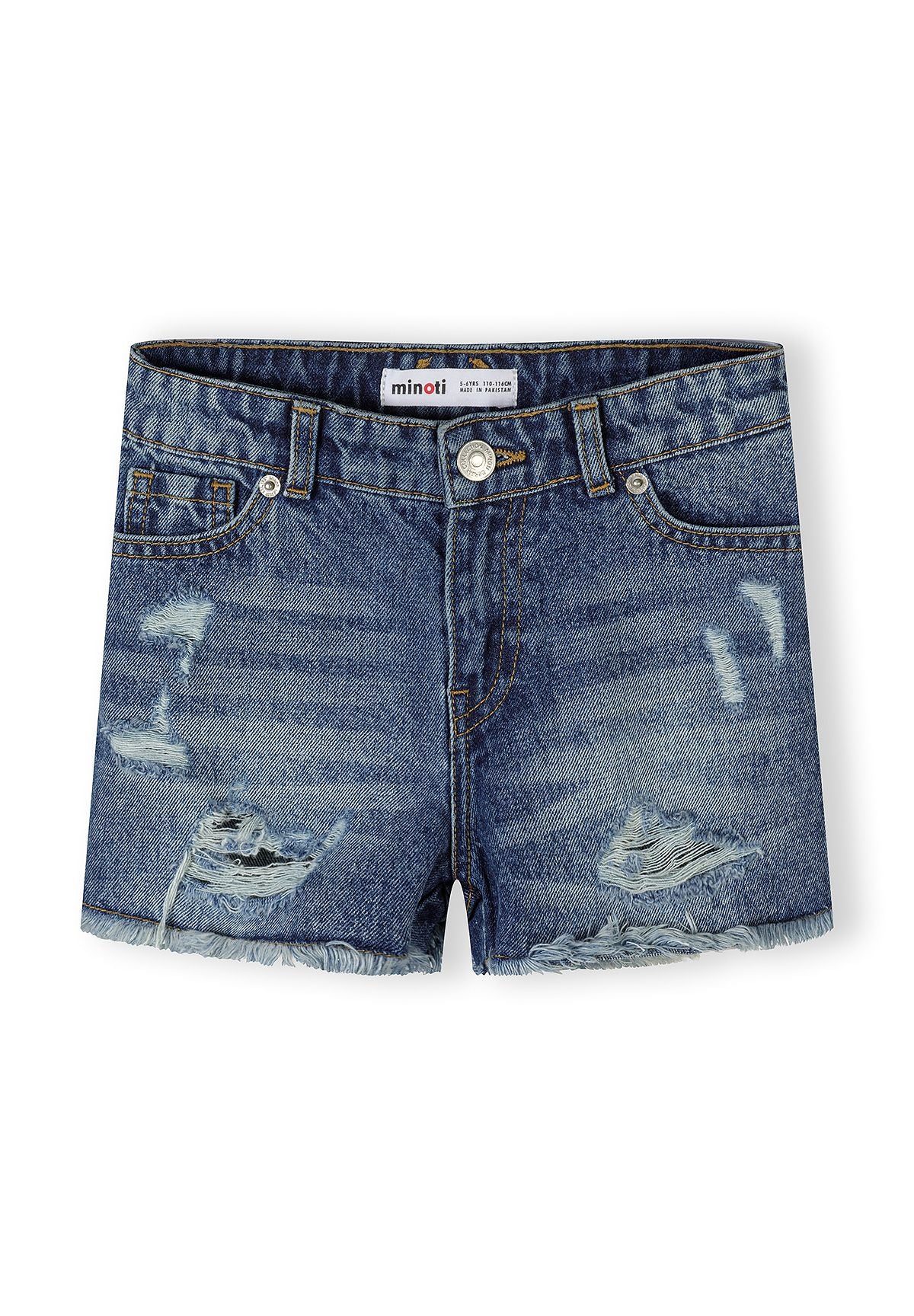 Denim Shorts 2-Pack, Ripped Detail, Blue - 5
