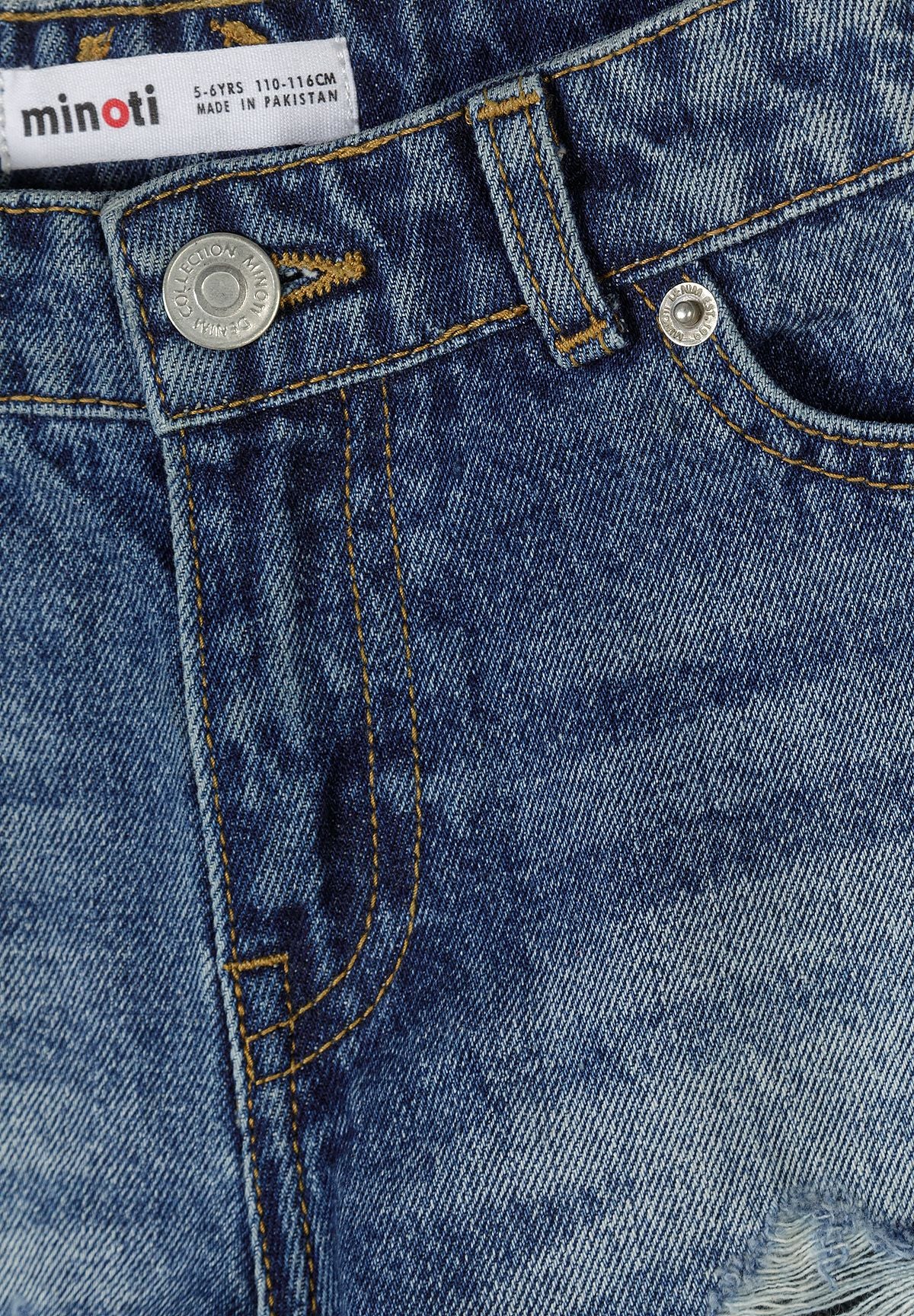 Denim Shorts 2-Pack, Ripped Detail, Blue - 7
