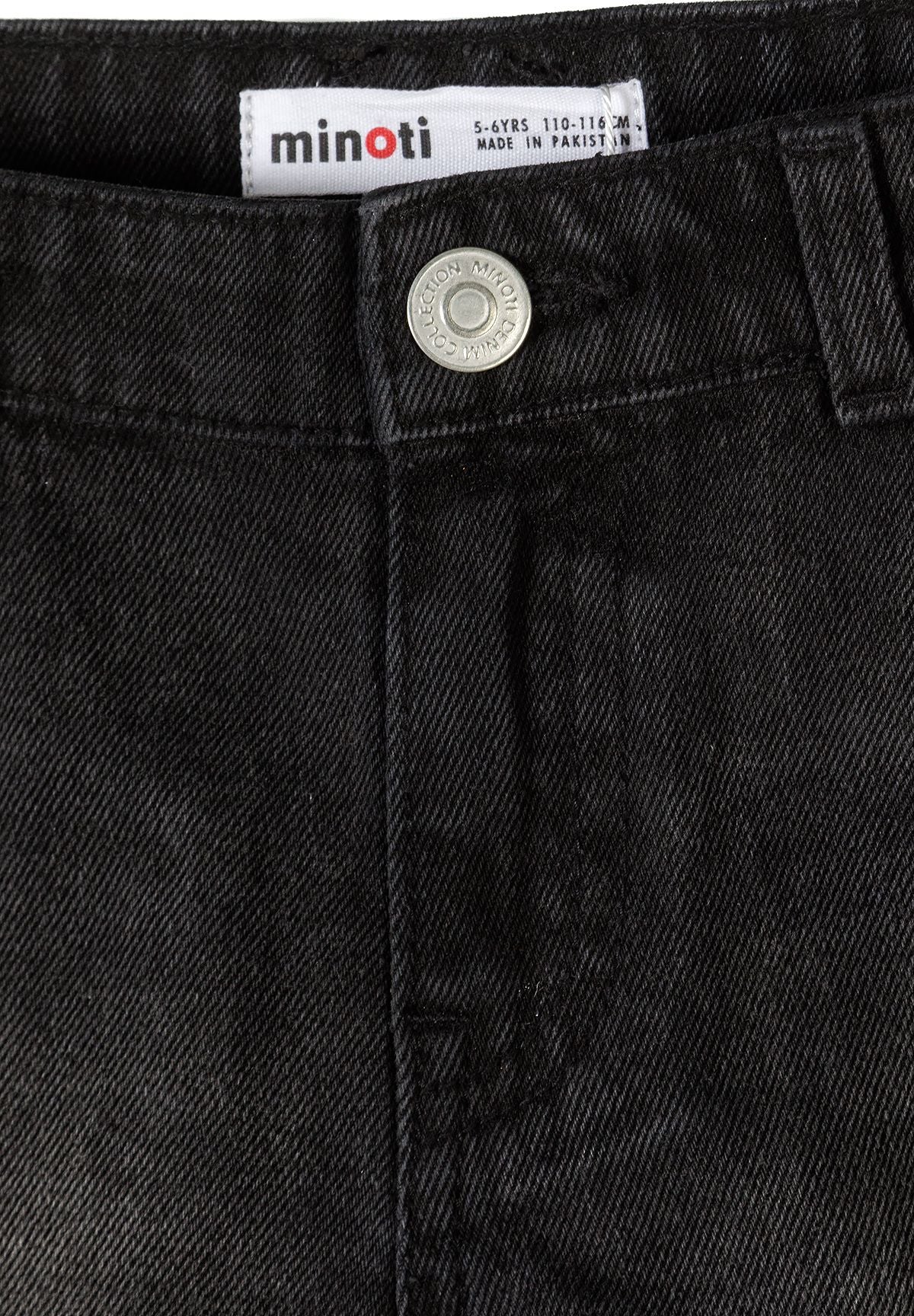 Denim Shorts 2-Pack Distressed Straight Blue Black - 6