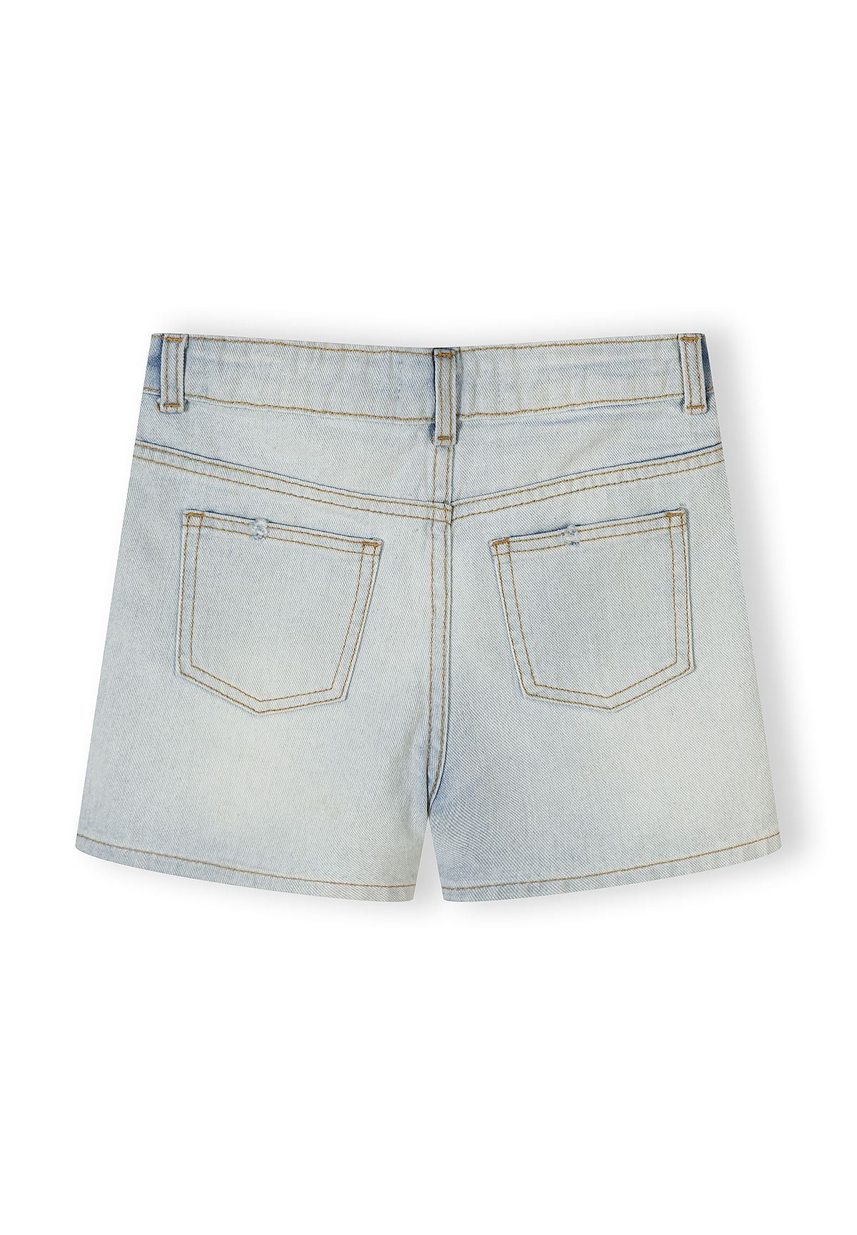 Denim Shorts 2-Pack High Waist Blue - 3