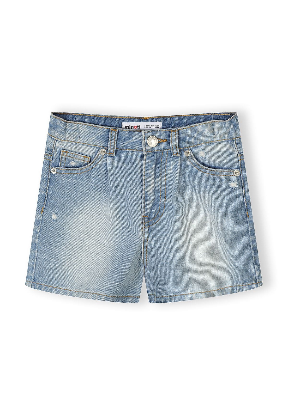 Denim Shorts 2-Pack High Waist Blue - 4