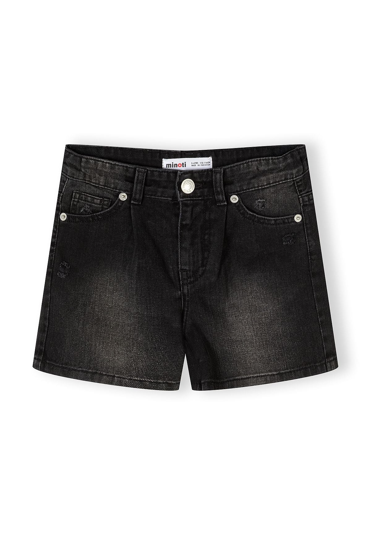 Denim Shorts 2-Pack High Waisted Black Blue - 4