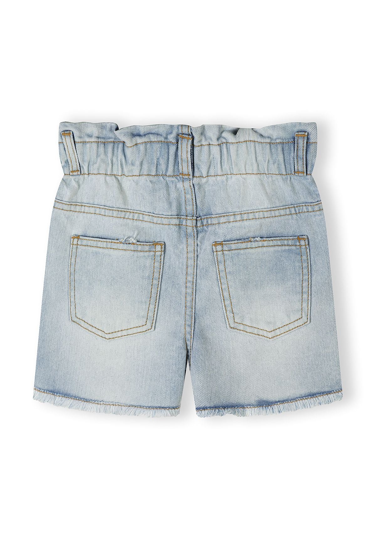 Denim Shorts 2-Pack, Elasticated Waist, Blue - 5
