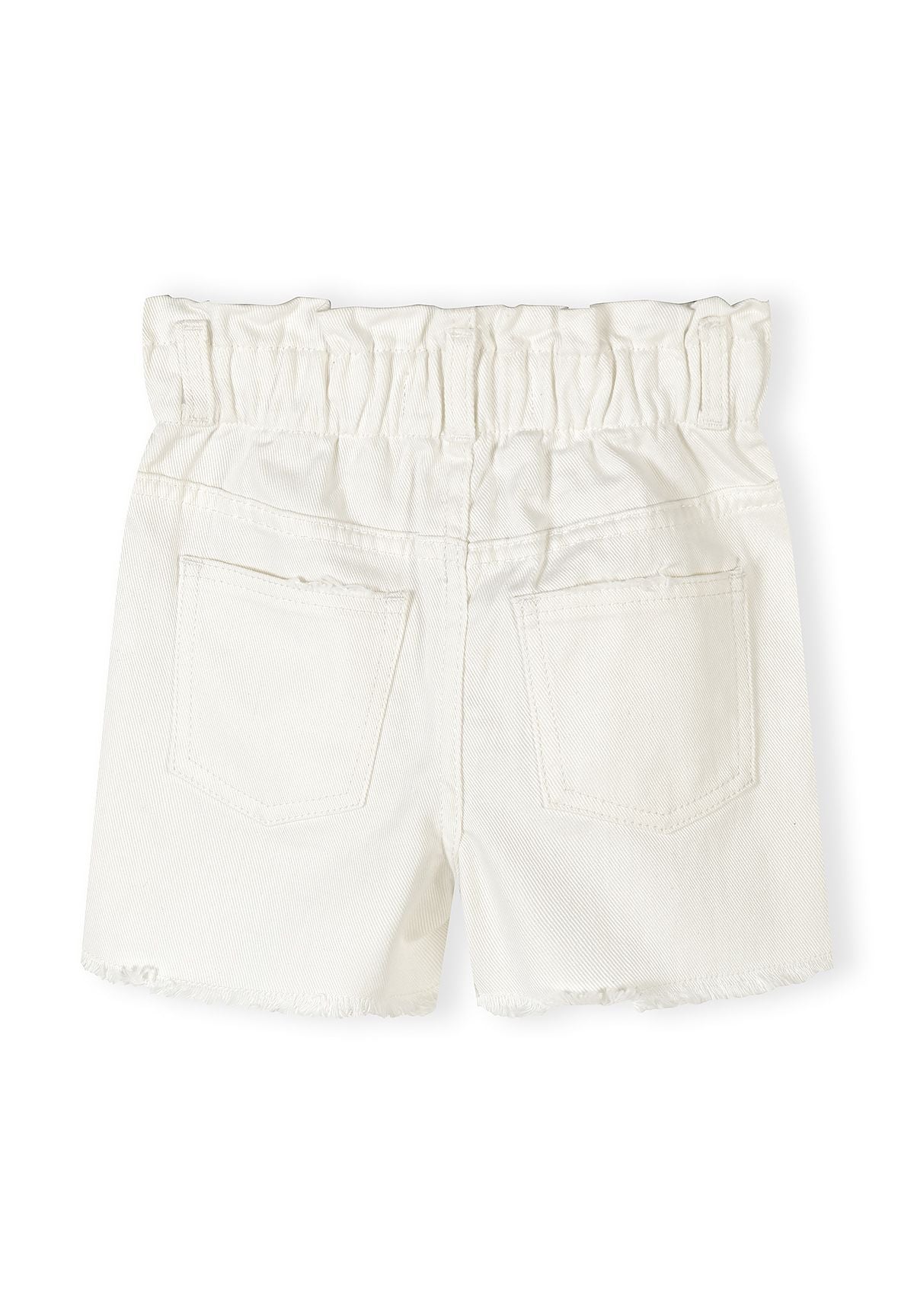 Denim Shorts 2-Pack, Button Front, Blue & White - 3