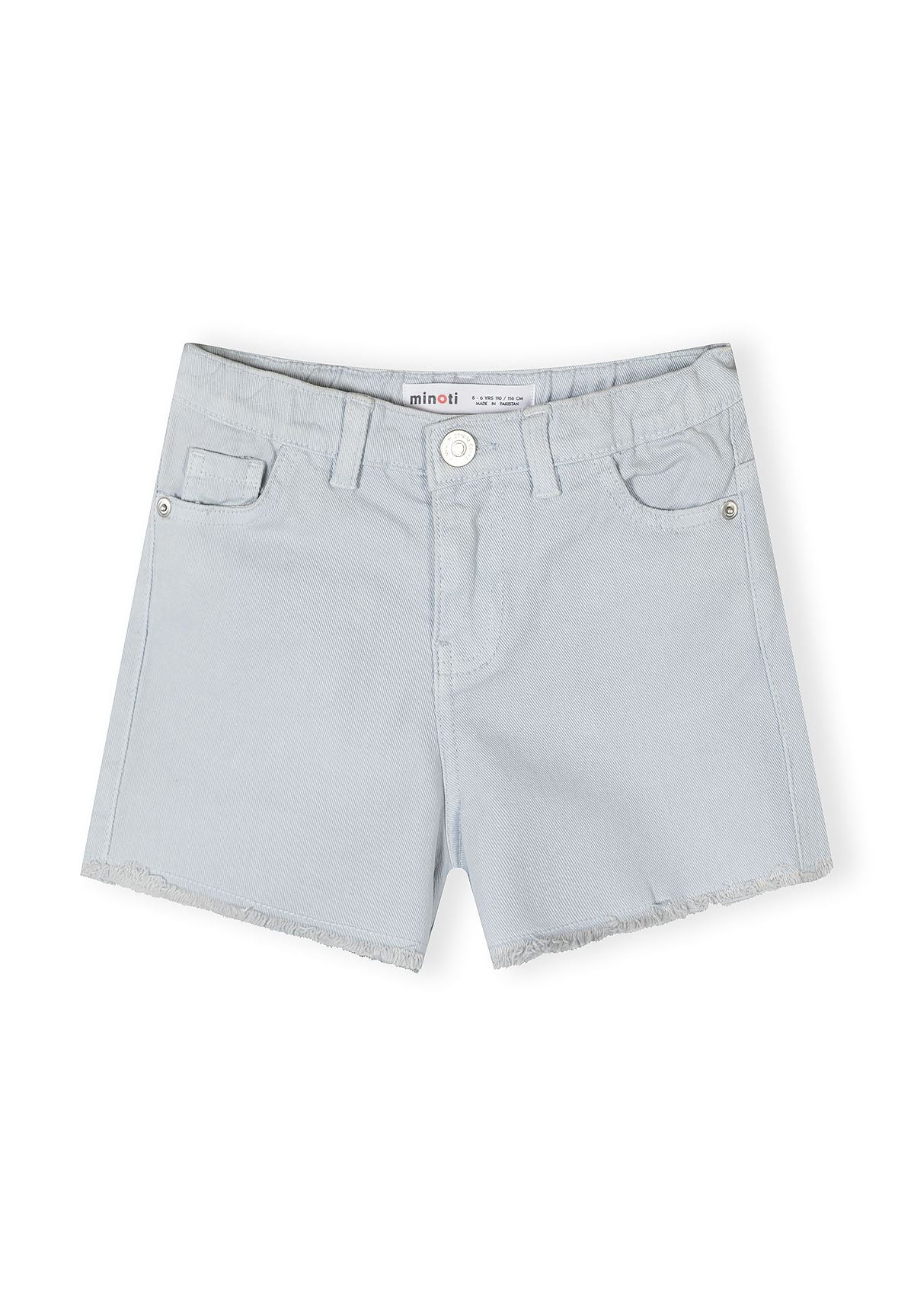 Twill Shorts 2-Pack, White & Light Blue - 2