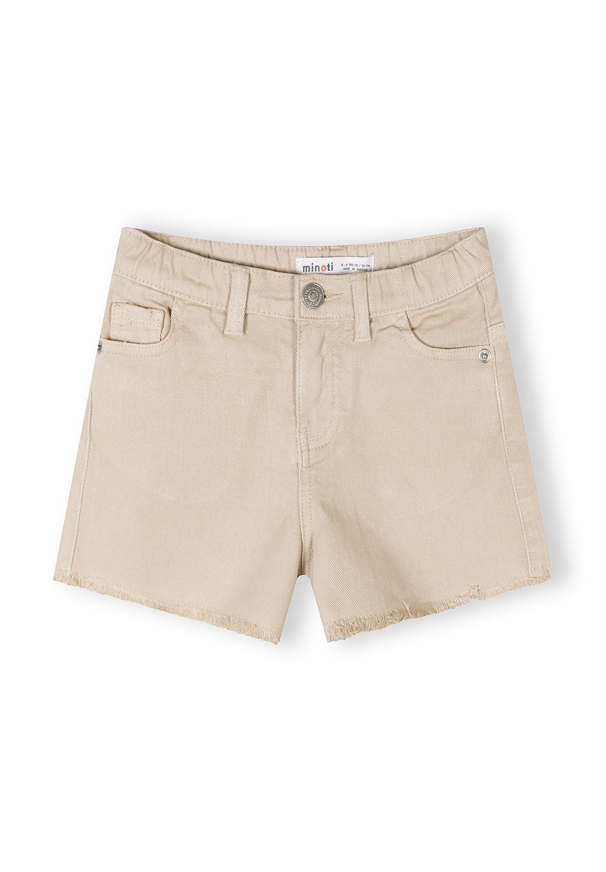 Cotton Twill Shorts 2-Pack, Pink Beige - 4