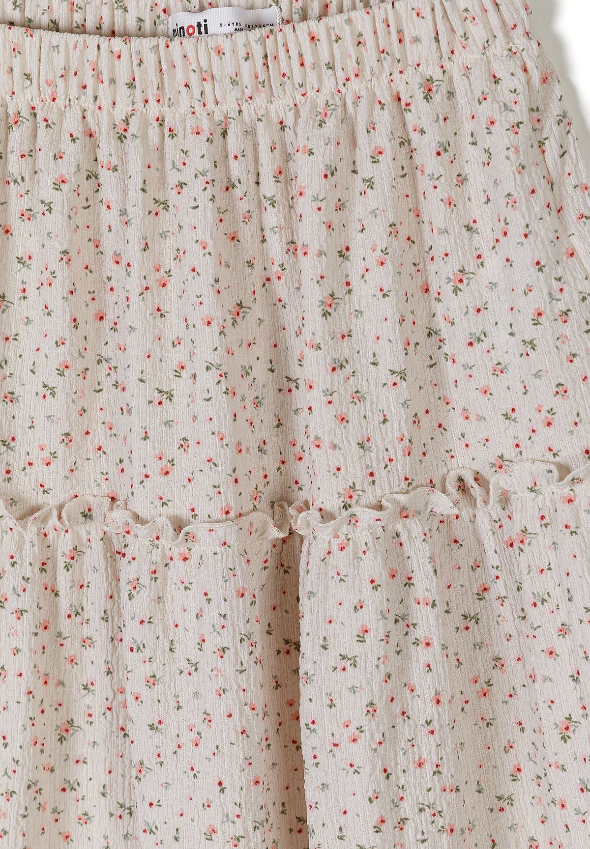Maxi Skirt, Floral Print, Cream - 3