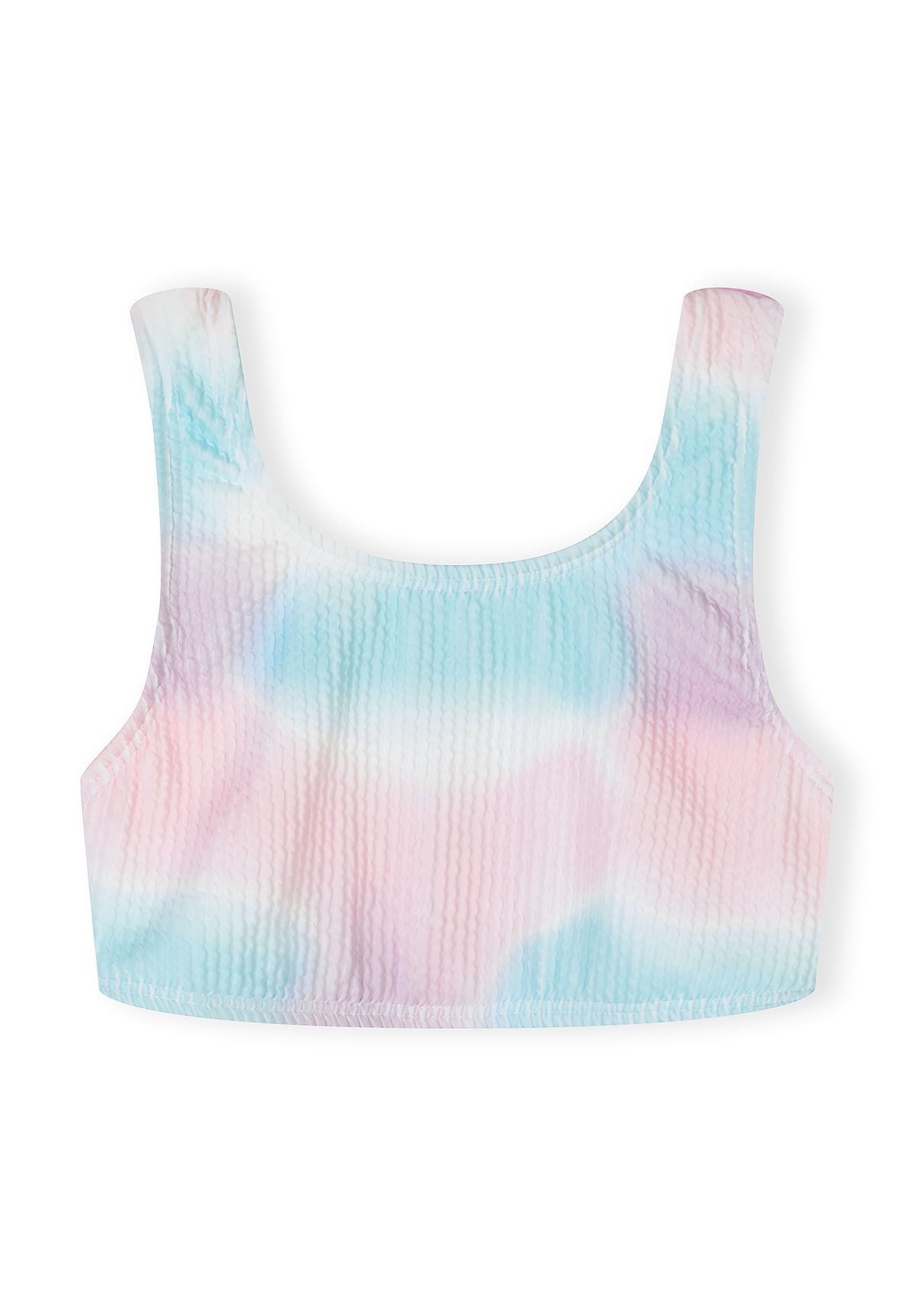 Tie-Dye Bikini Set, Ribbed, Pink Blue - 3