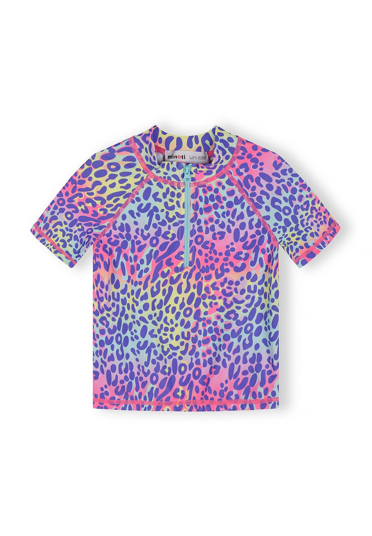 Rash Vest Set, Leopard Print, Purple Multi - 3