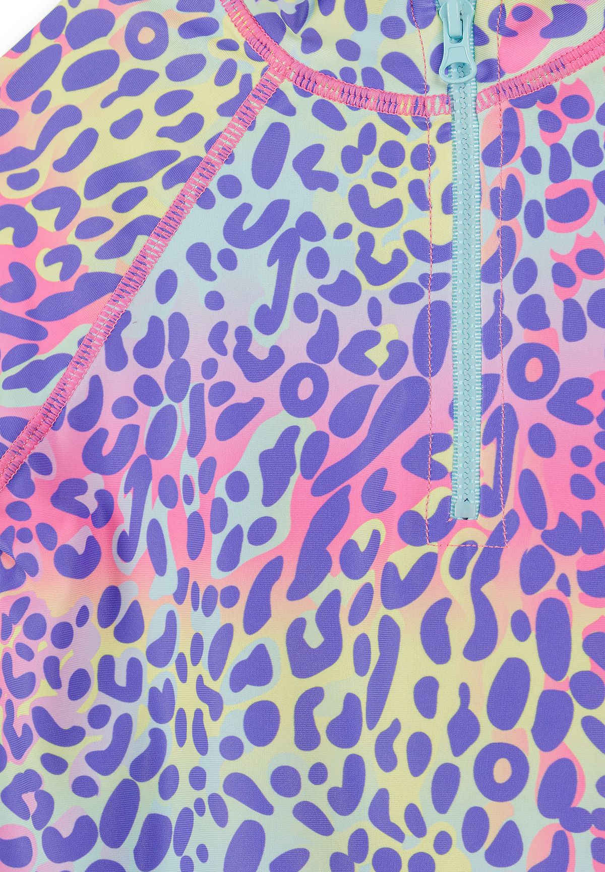 Rash Vest Set, Leopard Print, Purple Multi - 5