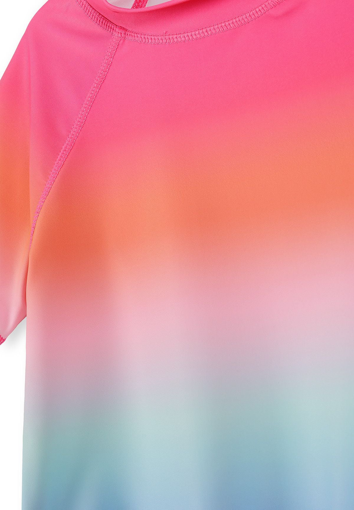 UV Rash Tops 2-Pack, Rainbow Ombre & Pink - 9