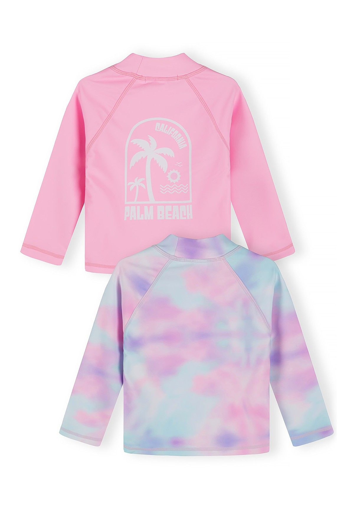Swim T-Shirts 2-Pack, Pink Tie-Dye, Long Sleeve - 3