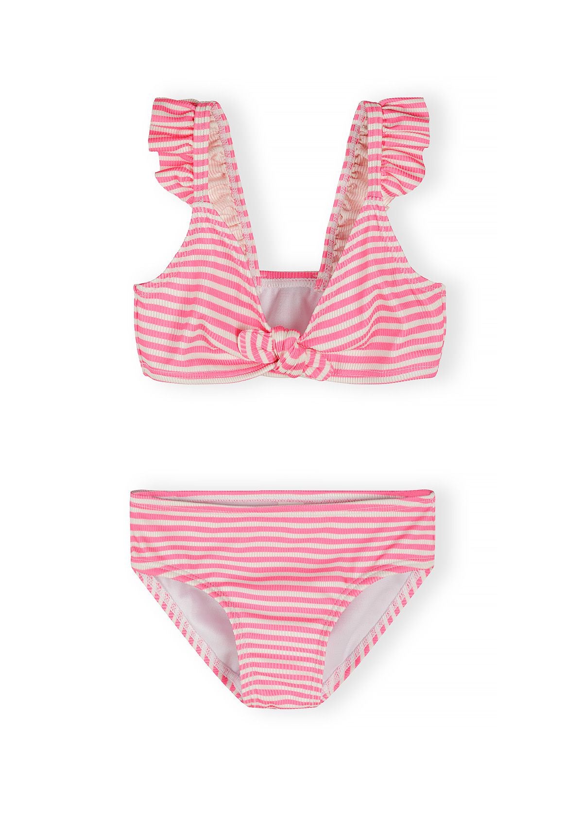 Bikini 2-Pack, Striped & Textured, Pink Orange - 2