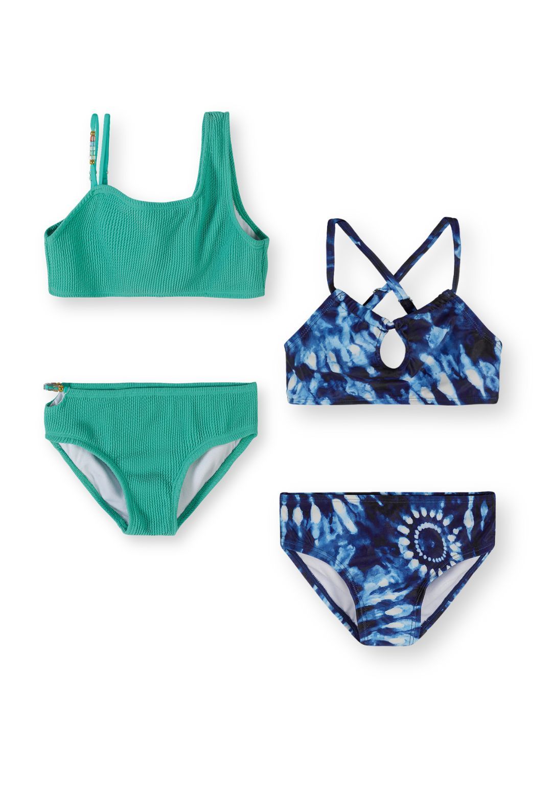 Bikini Sets 2-Pack, Emerald & Tie-Dye Blue - 1