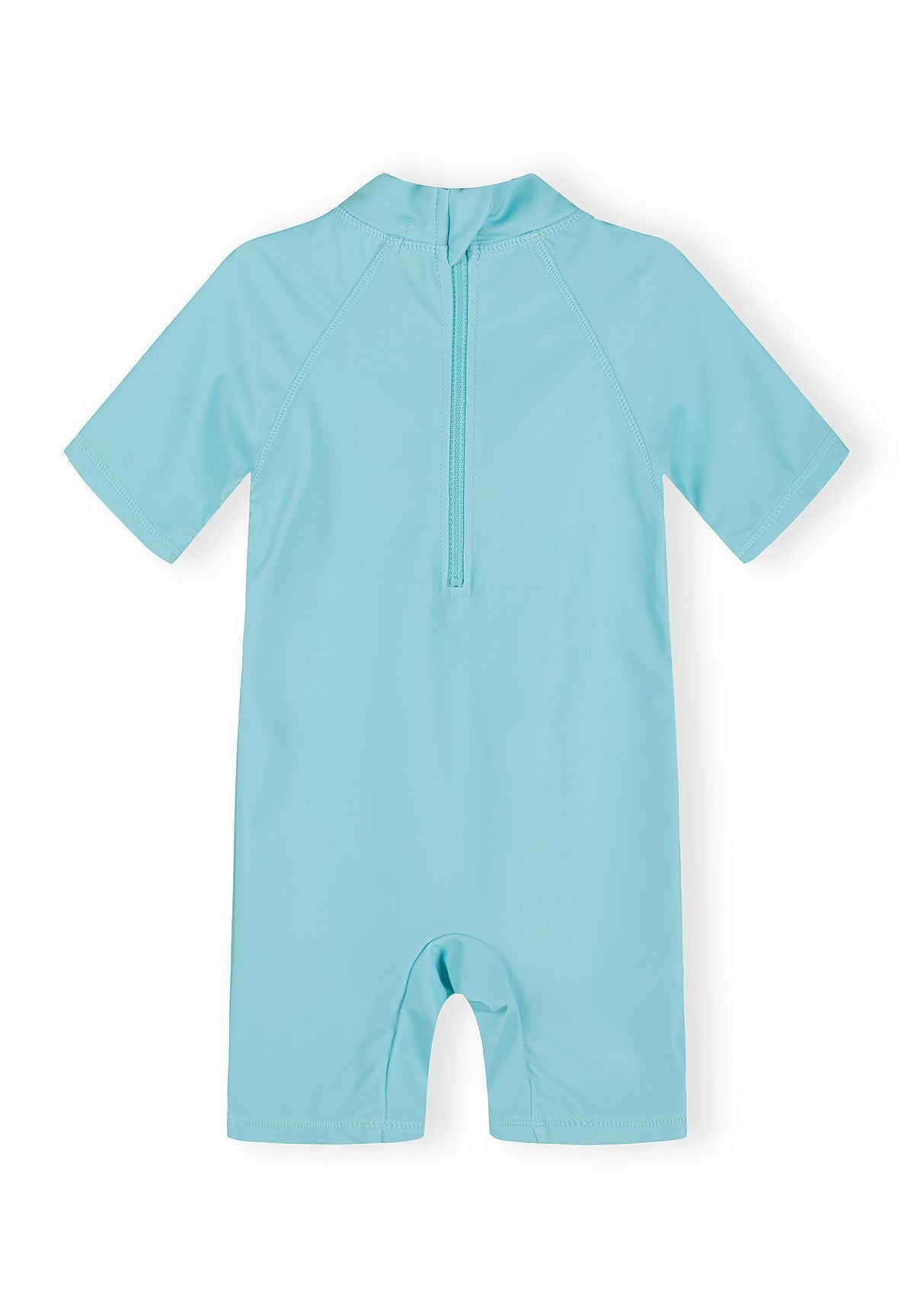 Swimsuit with Sun Hat, Toucan Print, Turquoise - 3