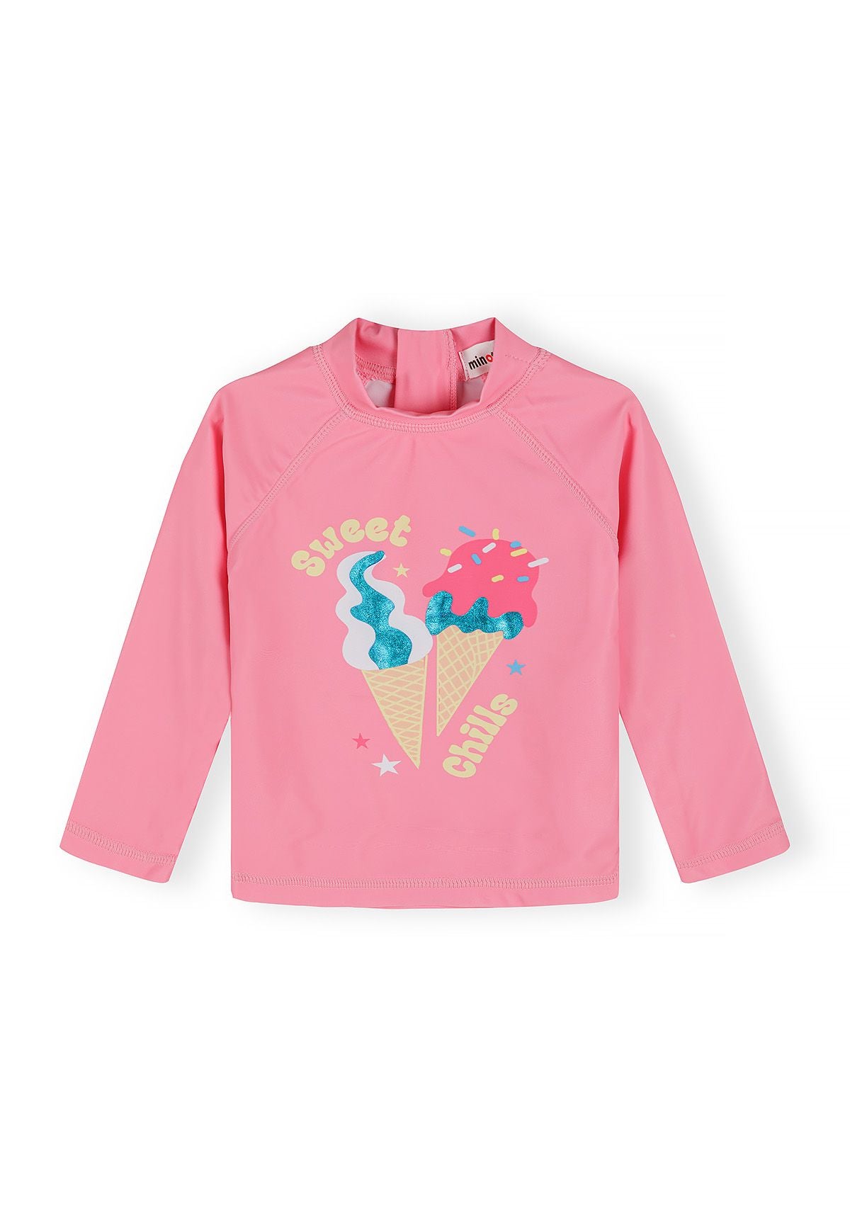 Rash Vest Swim Set, Ice Cream Print, Pink & Blue - 2