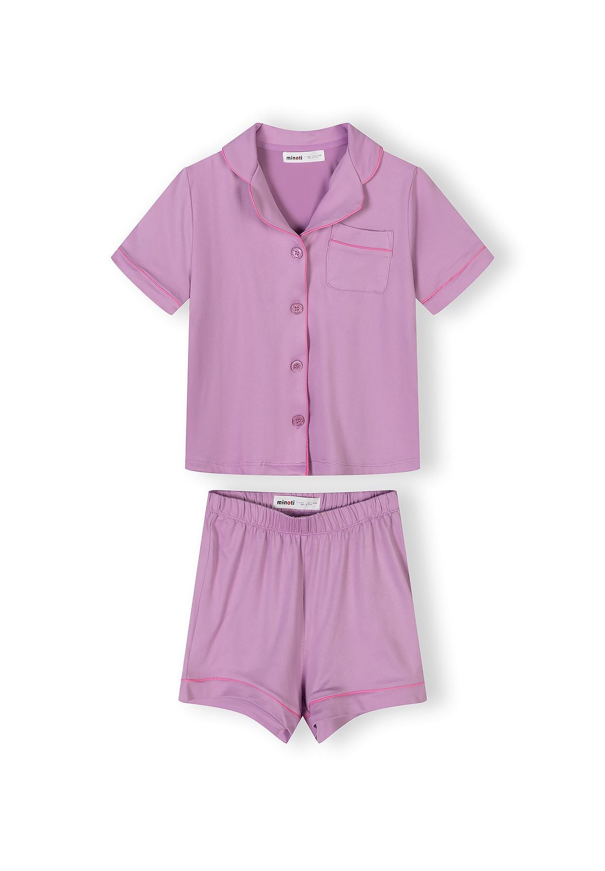 Short Sleeve Pyjama Set 2-Pack, Hearts, Pink Purple - 3