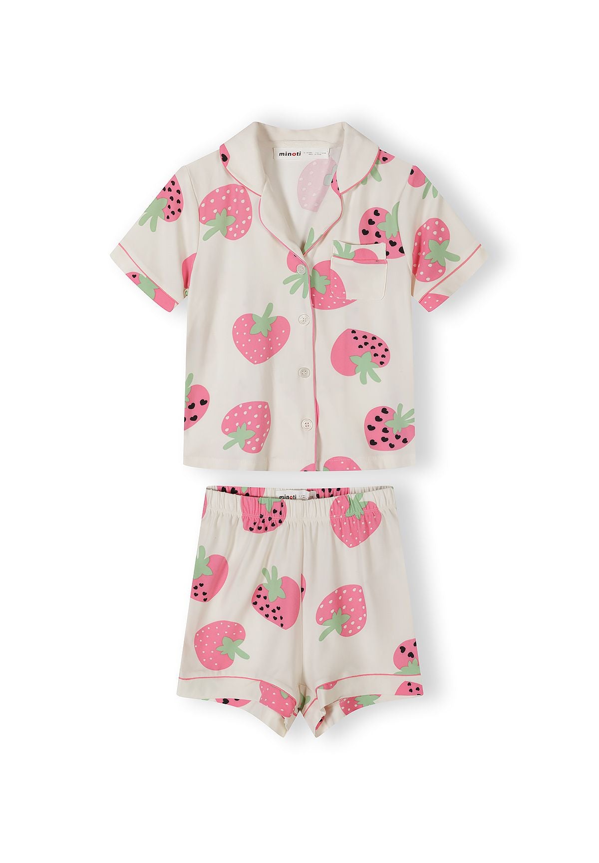 Pyjama Sets 2-Pack, Strawberry Print, Pink Cream - 4