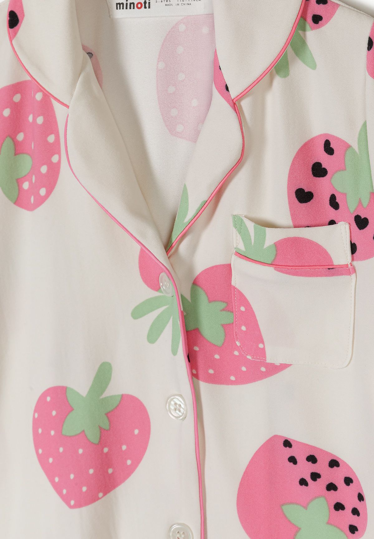 Pyjama Sets 2-Pack, Strawberry Print, Pink Cream - 5