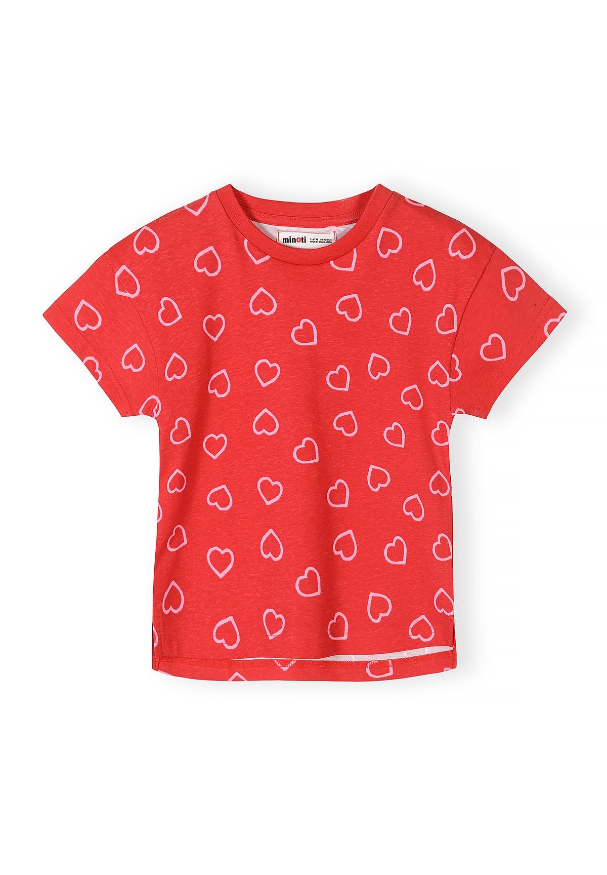 Short Sleeve T-Shirts 5-Pack, Hearts & Stripes - 6