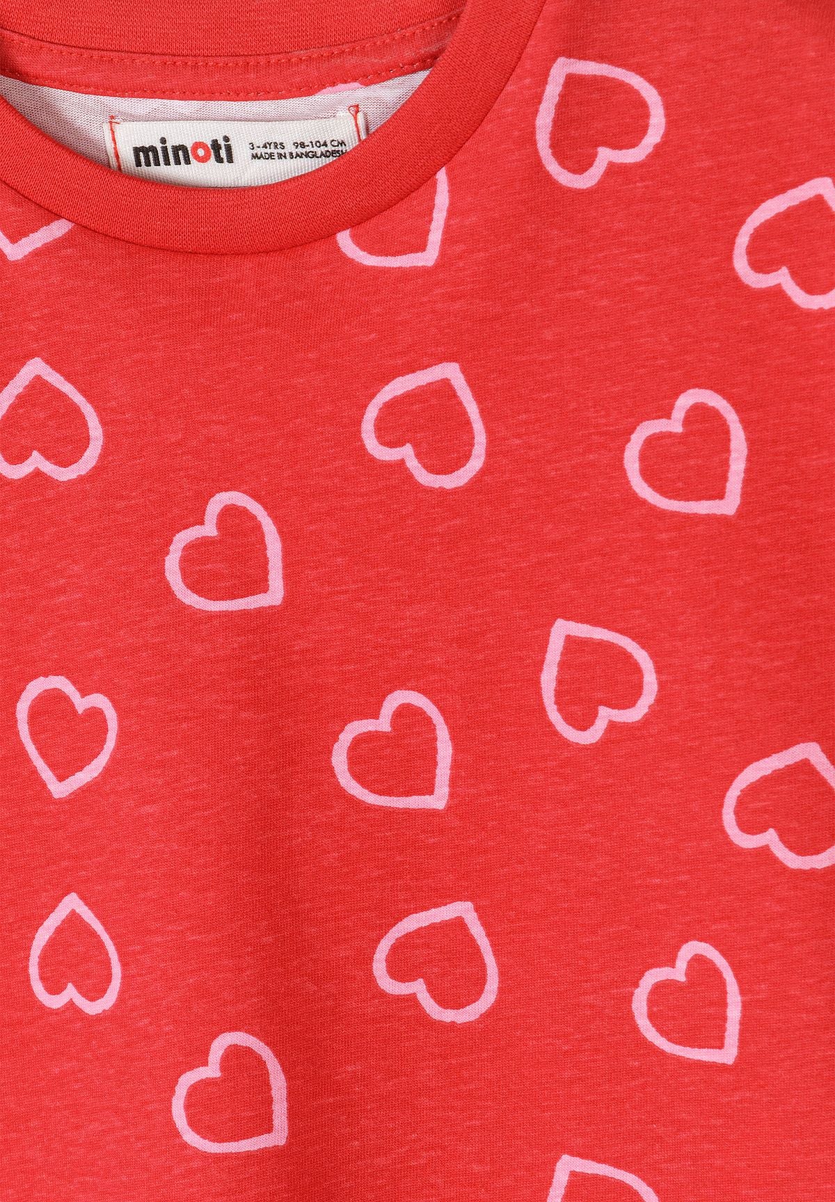 Short Sleeve T-Shirts 5-Pack, Hearts & Stripes - 8
