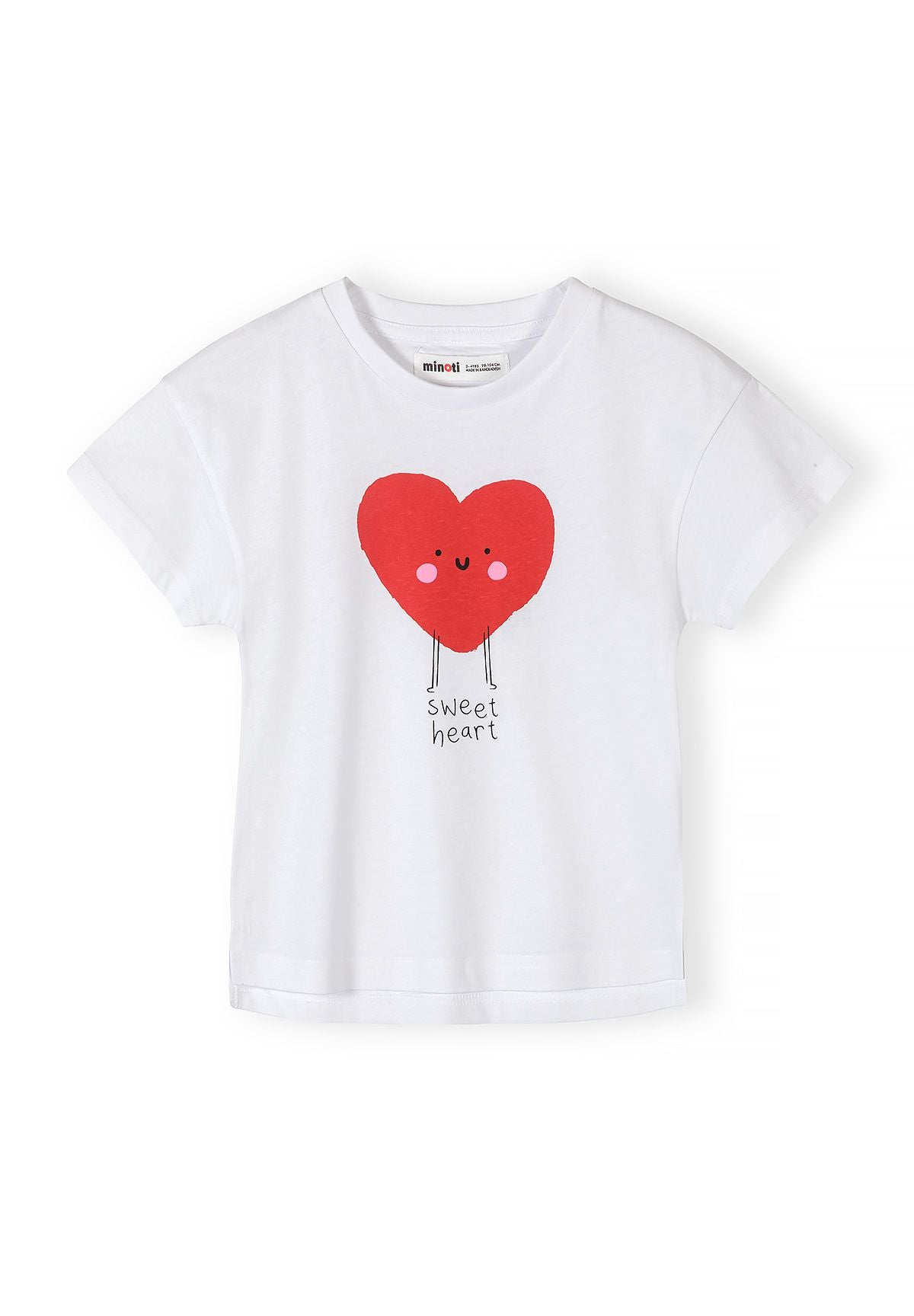 Short Sleeve T-Shirts 5-Pack, Hearts & Stripes - 2