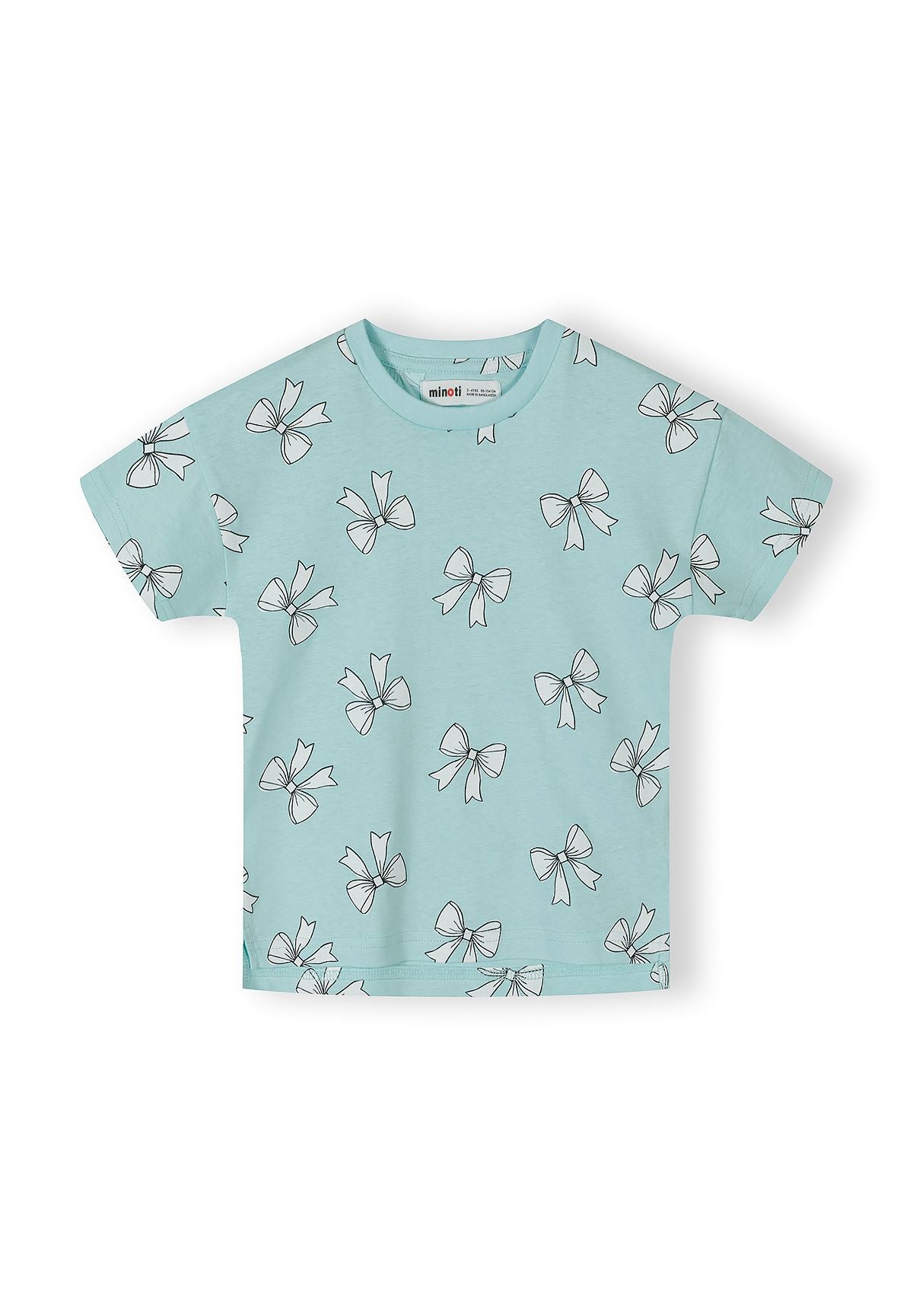 T-Shirts 5-Pack, Bow Print, Pink Mint White - 4