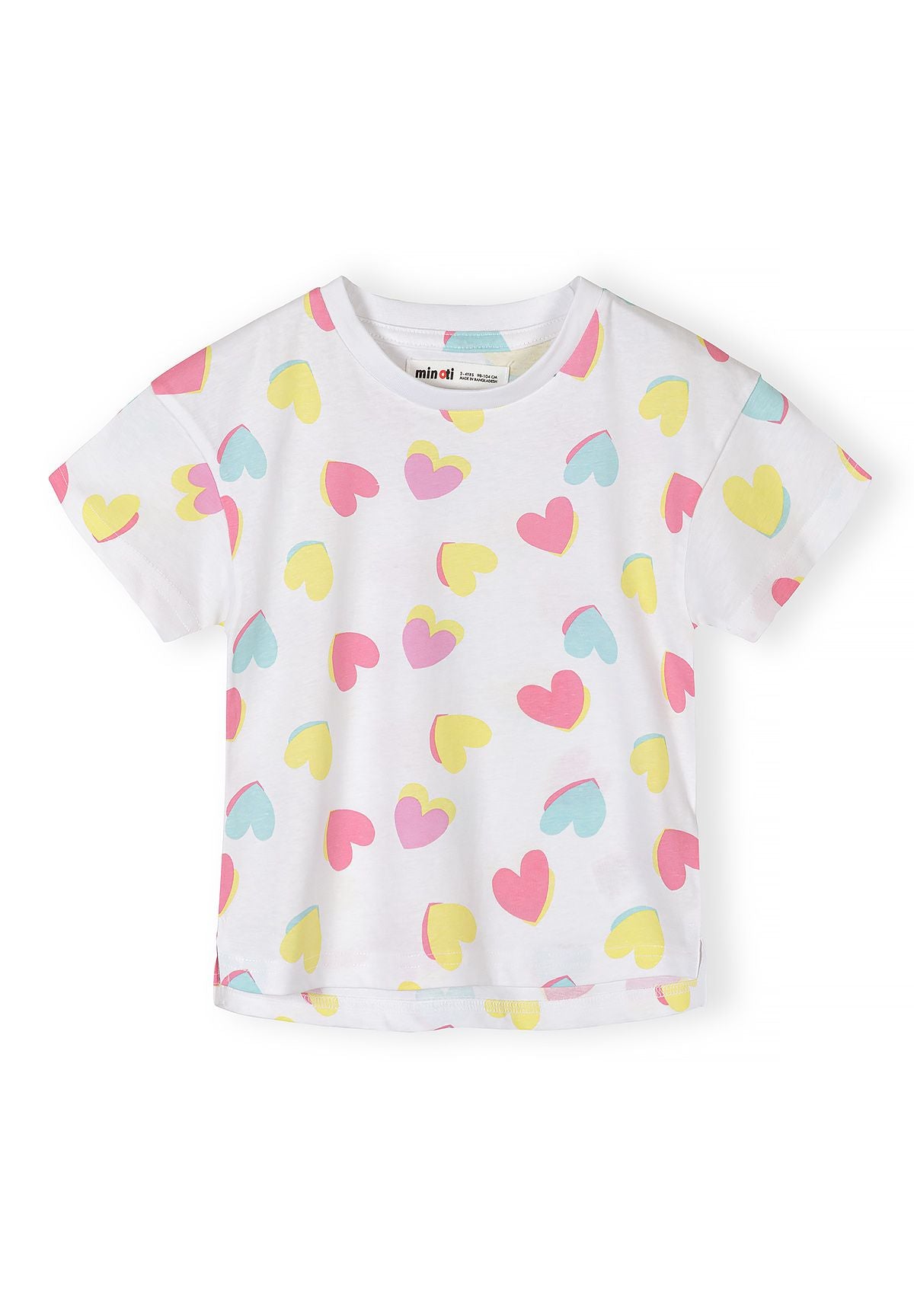 T-Shirts 5-Pack, Hearts & Stripes, Multi - 5