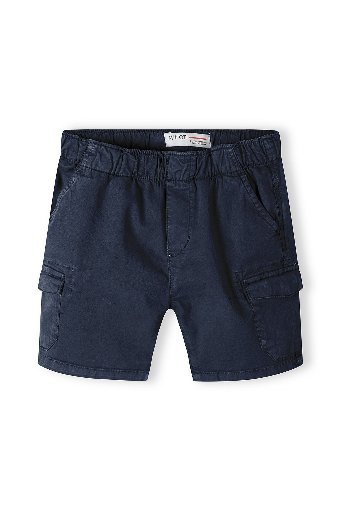 Cargo Shorts Navy Elasticated Waist - 2