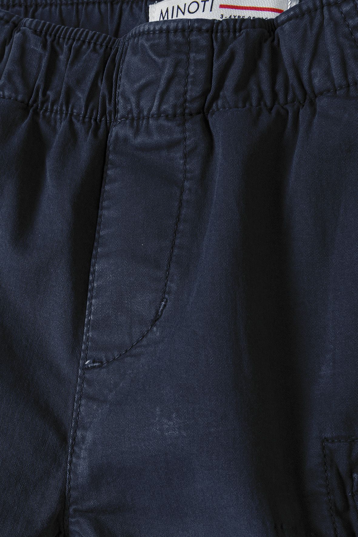 Cargo Shorts Navy Elasticated Waist - 4