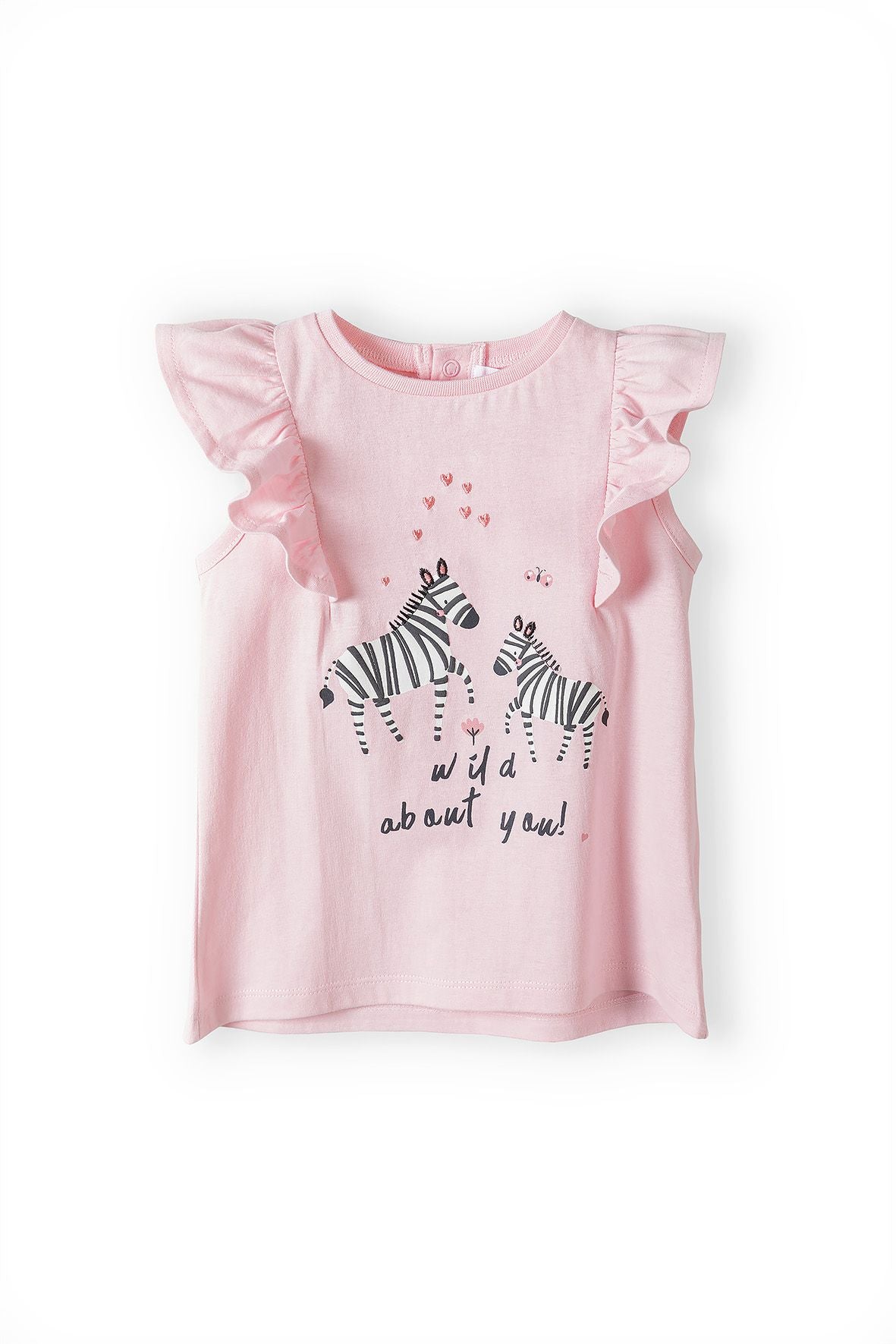 T-Shirt & Leggings Set, Zebra Print, Pink Spot - 3