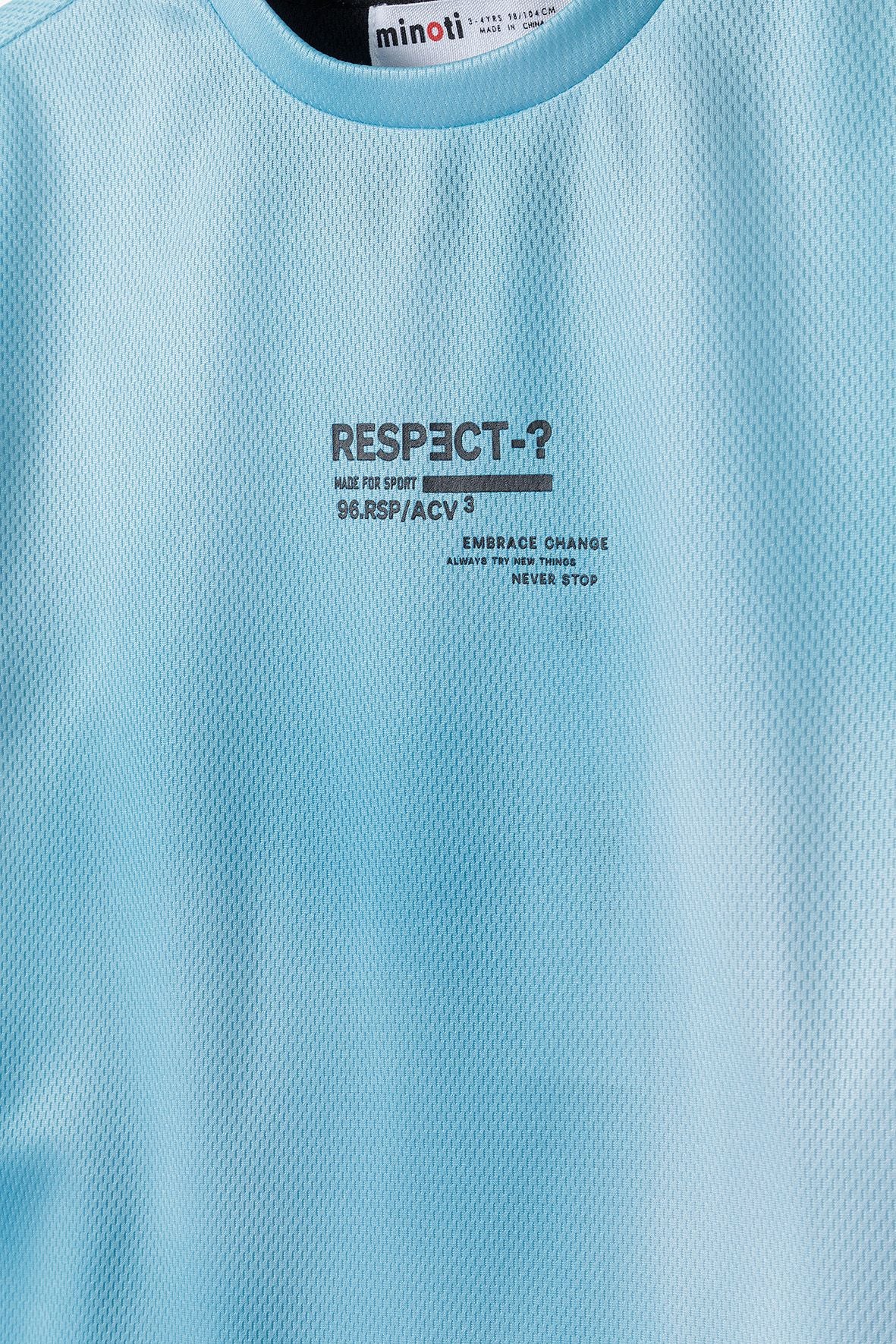 Sports Mesh T-Shirt, Mint, Navy Contrast Panels - 4