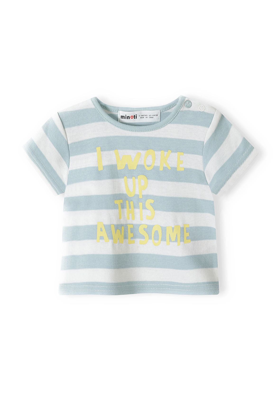 T-Shirts 2-Pack Stripe & Print Blue White - 3