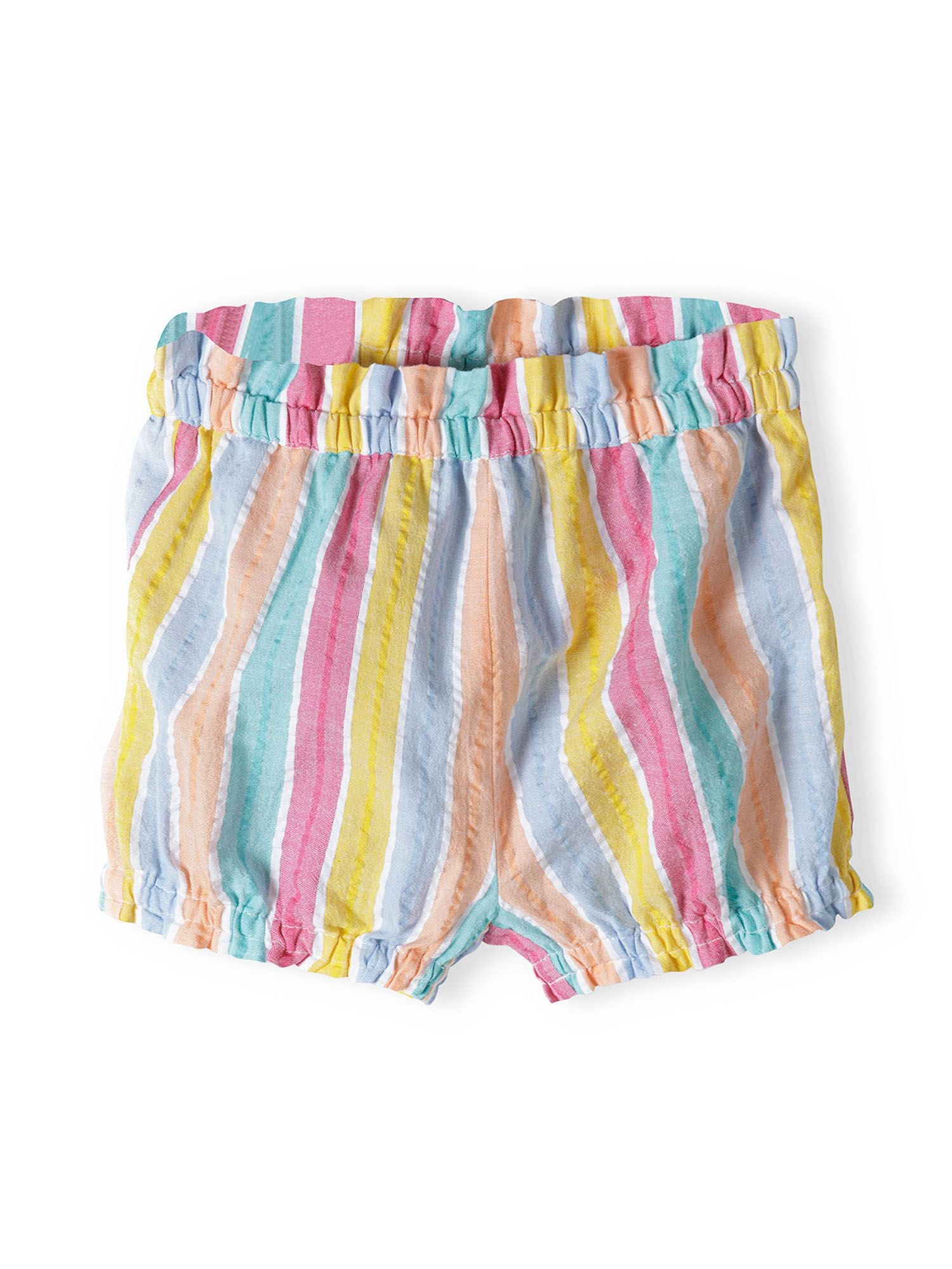 Strappy Top & Shorts Set, Rainbow Stripes, Bow Detail - 5