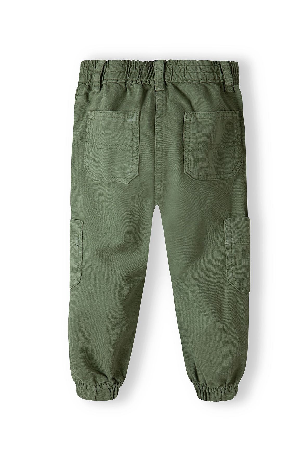 Cargo Trousers, Khaki, Elasticated Waist - 3